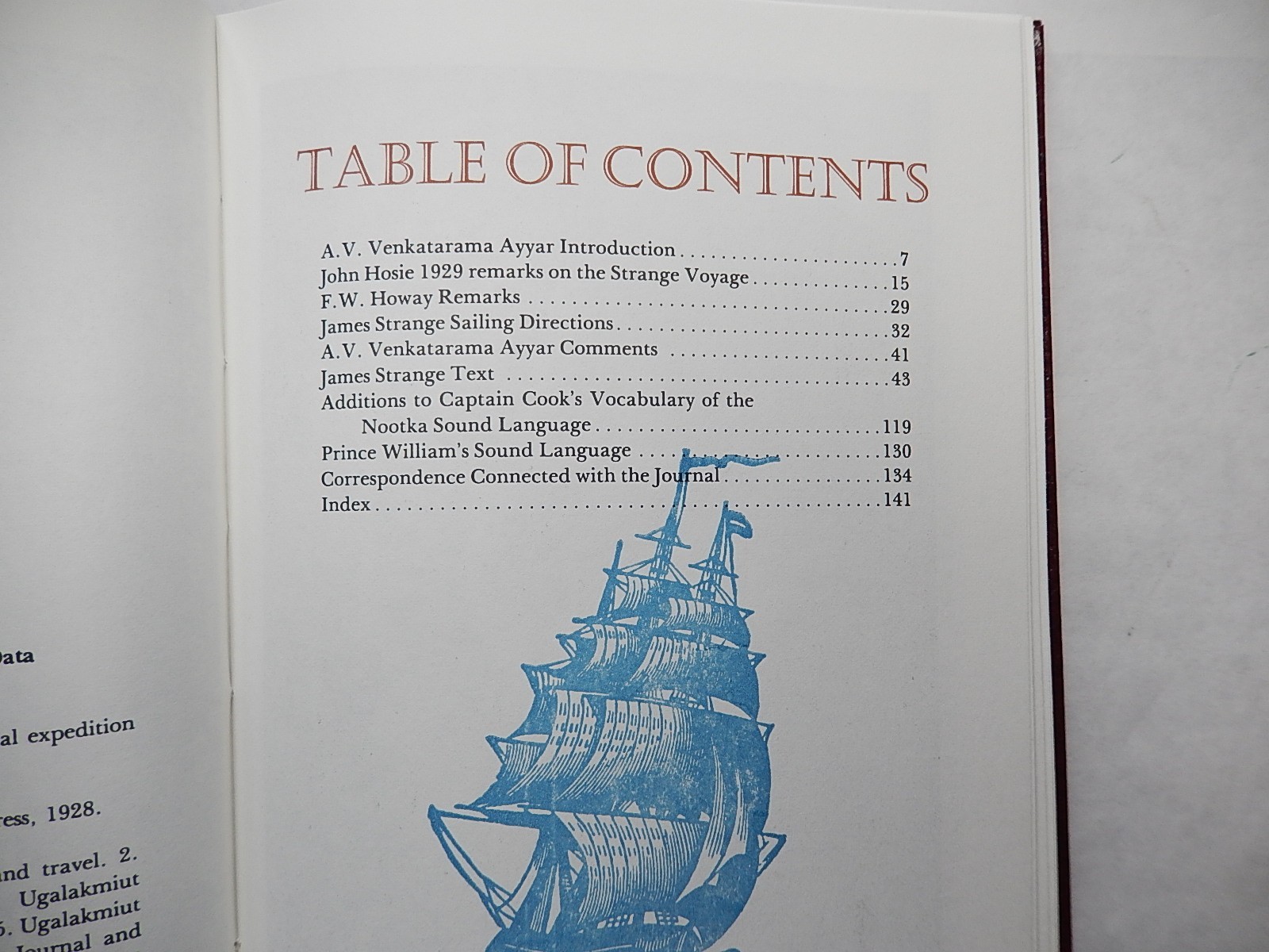 James Strange’s Journal: Bombay to NW Coast of America 1785-1787, 1982, Hardcove