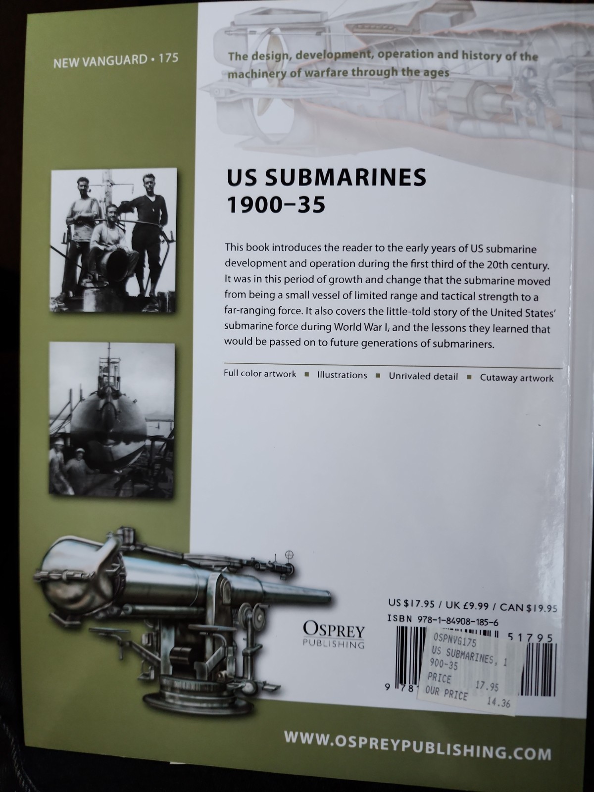 New Vanguard Ser.: US Submarines 1900-35 by Jim Christley (2011, Trade…
