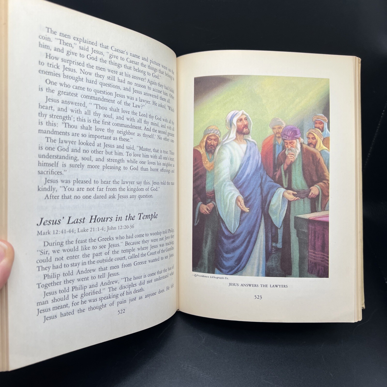 Egermeier’s Bible Story Book 1955 Warner Press Illustrated Vintage