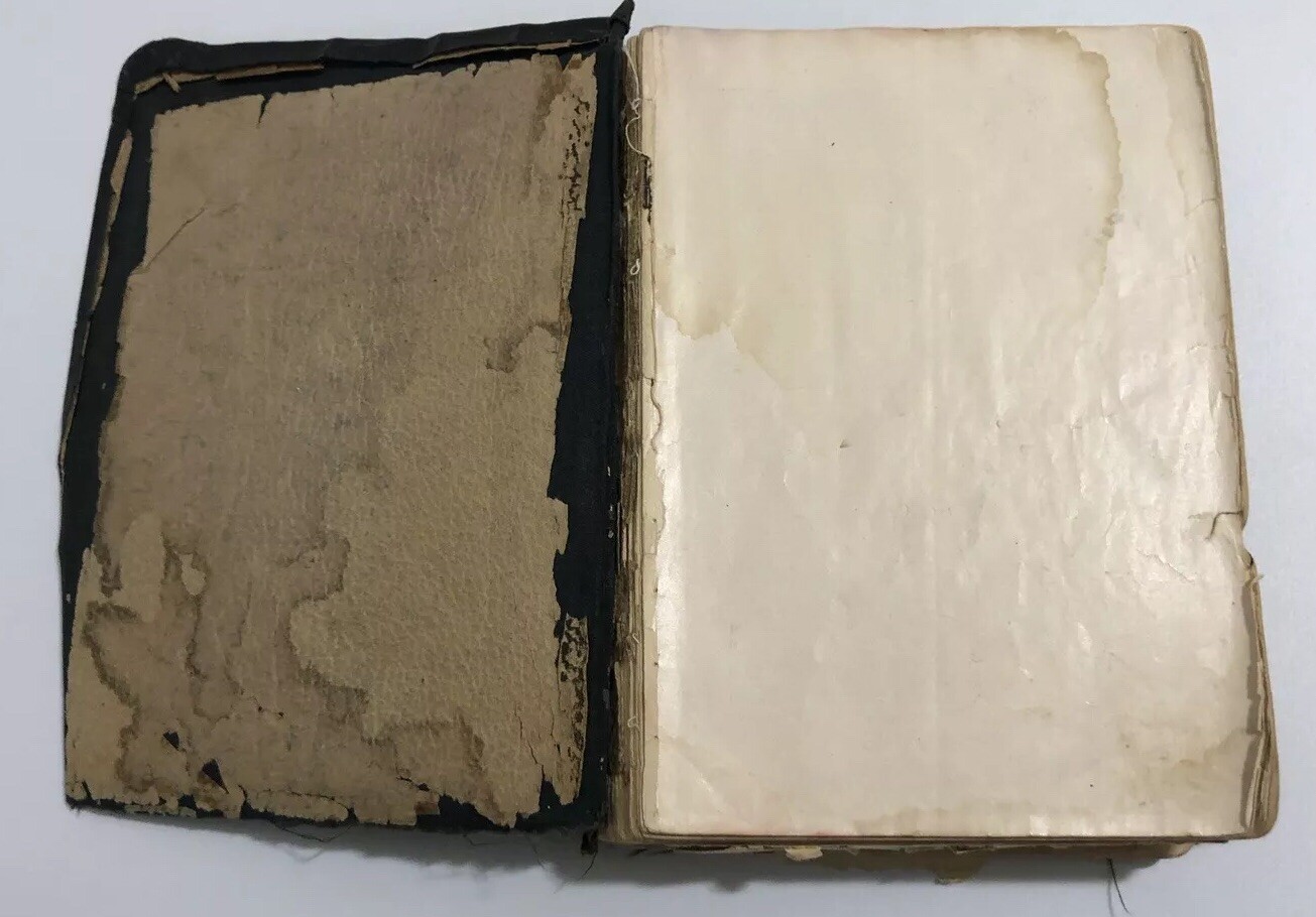 Vintage Holy Bible Red Letter Edition National Bible Press Black Soft Leather