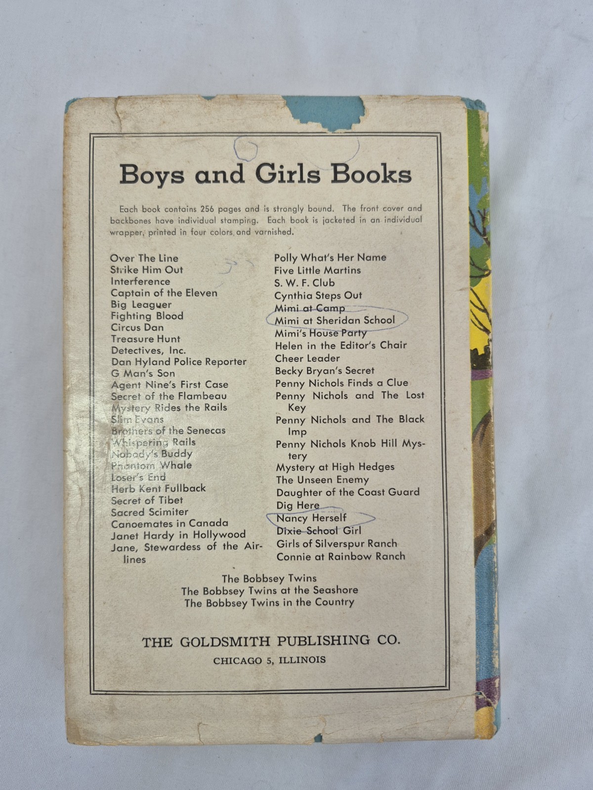 Mimi At Sheridan School by Anne Pence Davis 1935 HC DJ Young Adult