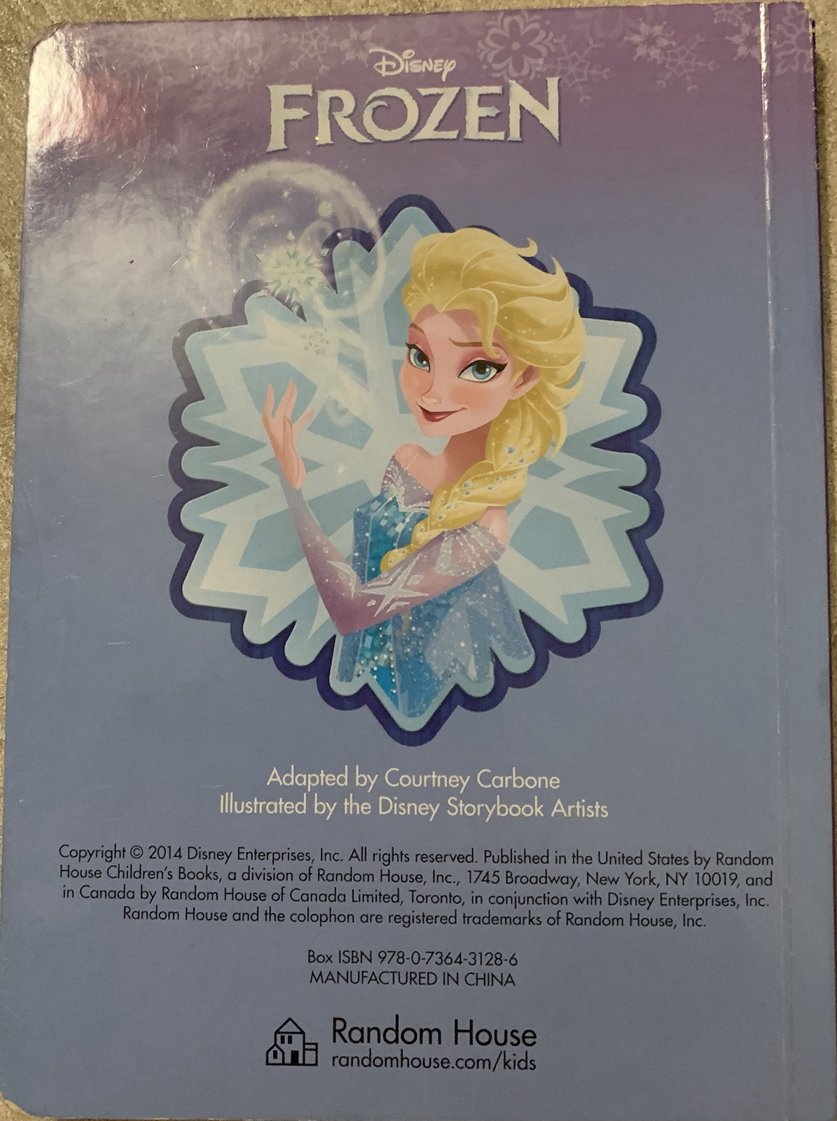 Lot Of 4; Disney’s Frozen Board Books GOOD Random House Kids 1st Edition Set!!!!