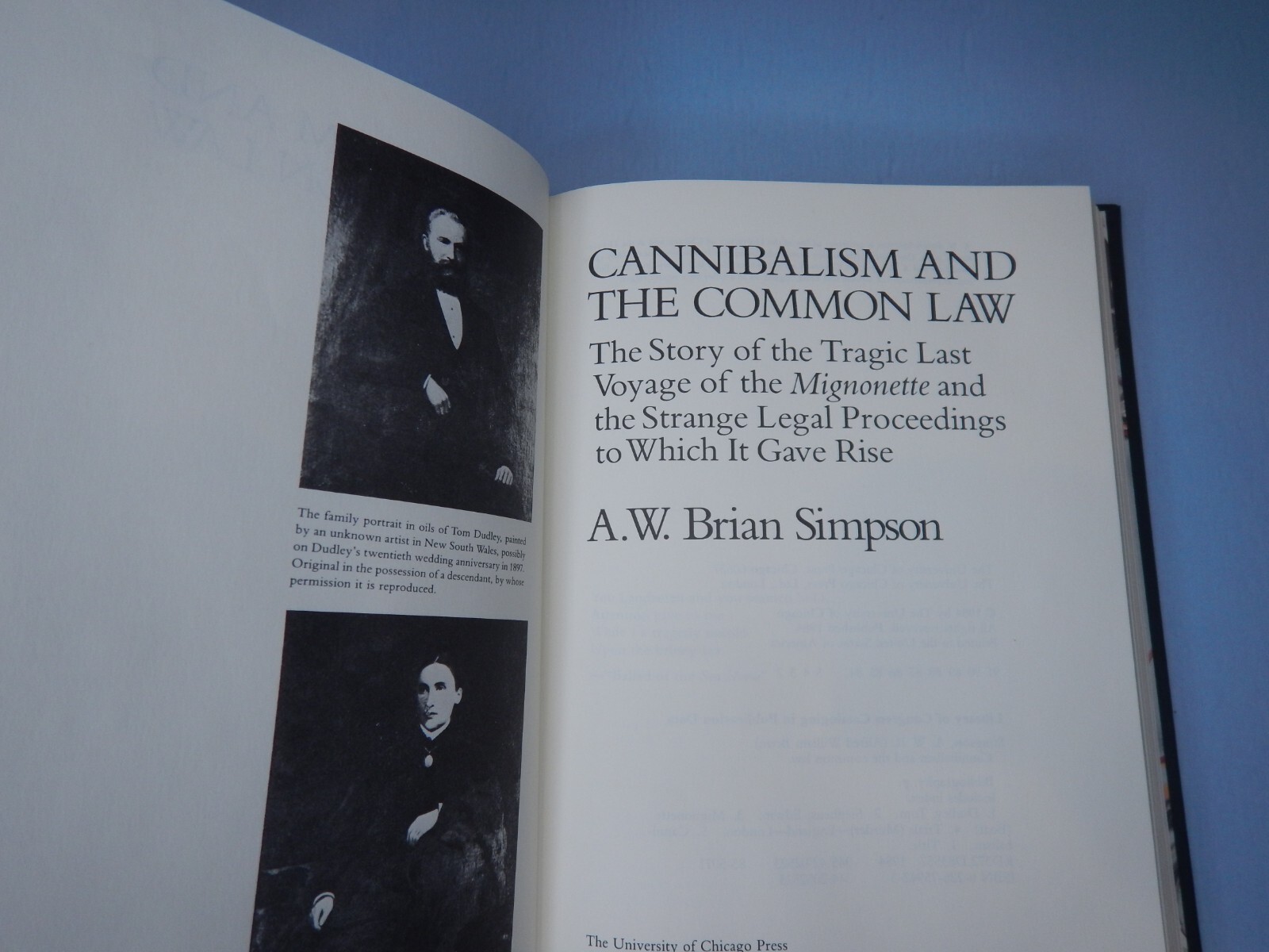 THE MIGNONETTE CASE 1990 Notable Trials Library common law cannibalism at sea