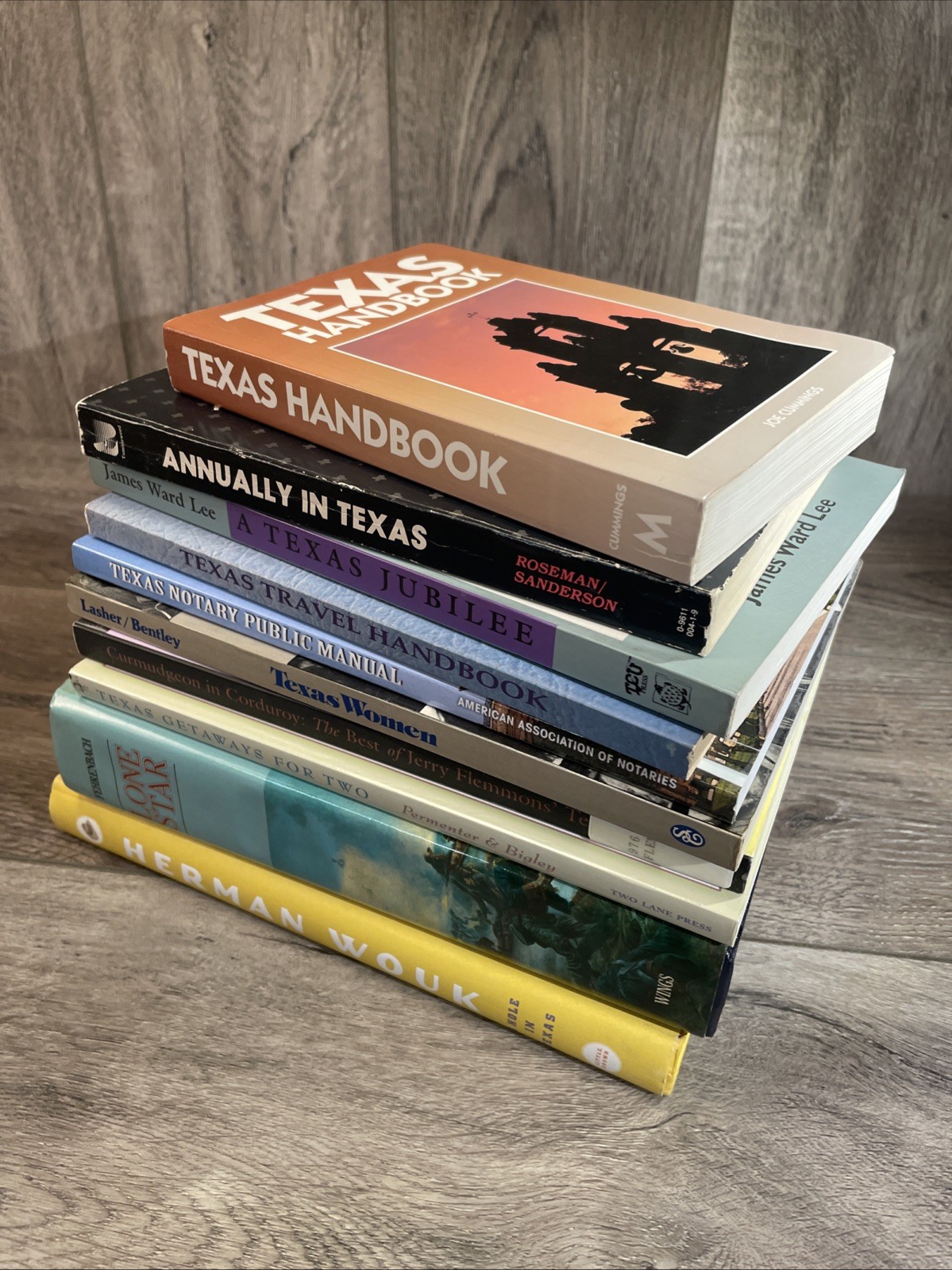 Texas Book Lot 10 Books History Fiction Travel Humour University Press