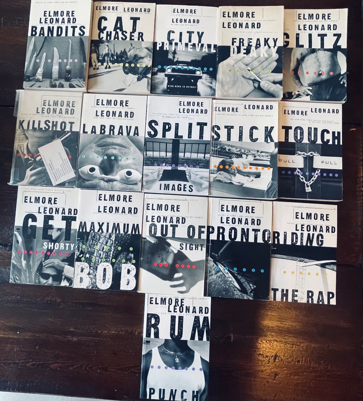 Elmore Leonard Books Lot 16 Trade Paperbacks Quill Delta Perennial Crime Novels