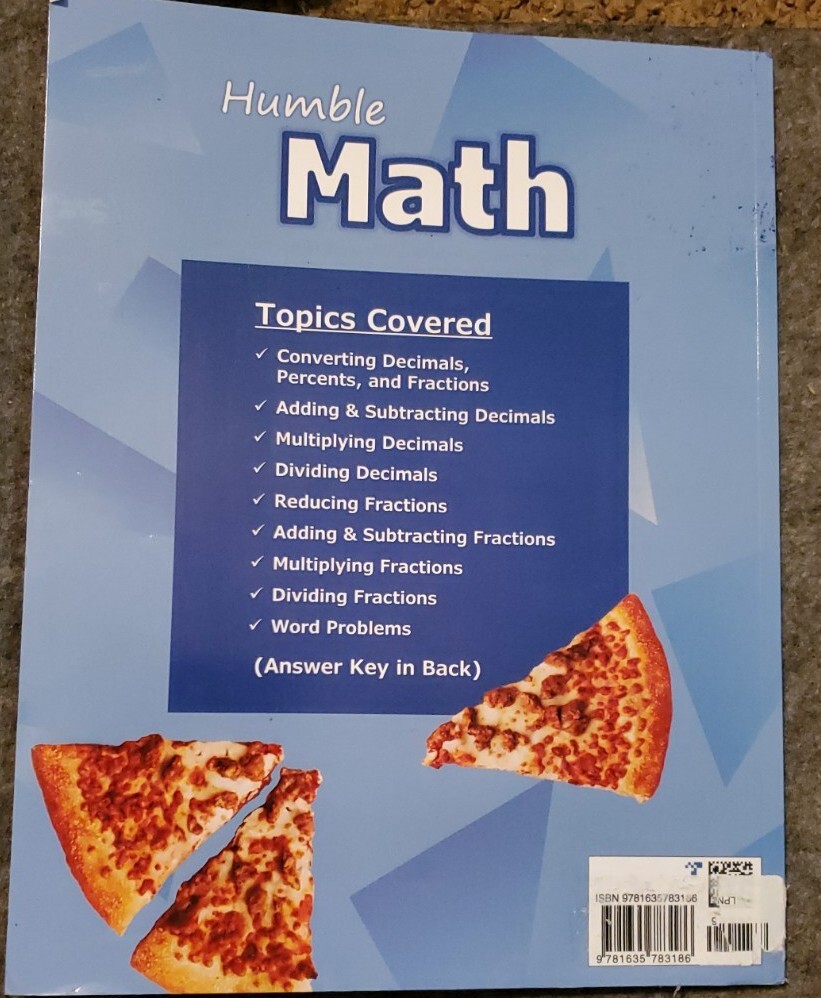 Humble Math – 100 Days of Decimals Percents & Fractions Advanced Practice Pro…