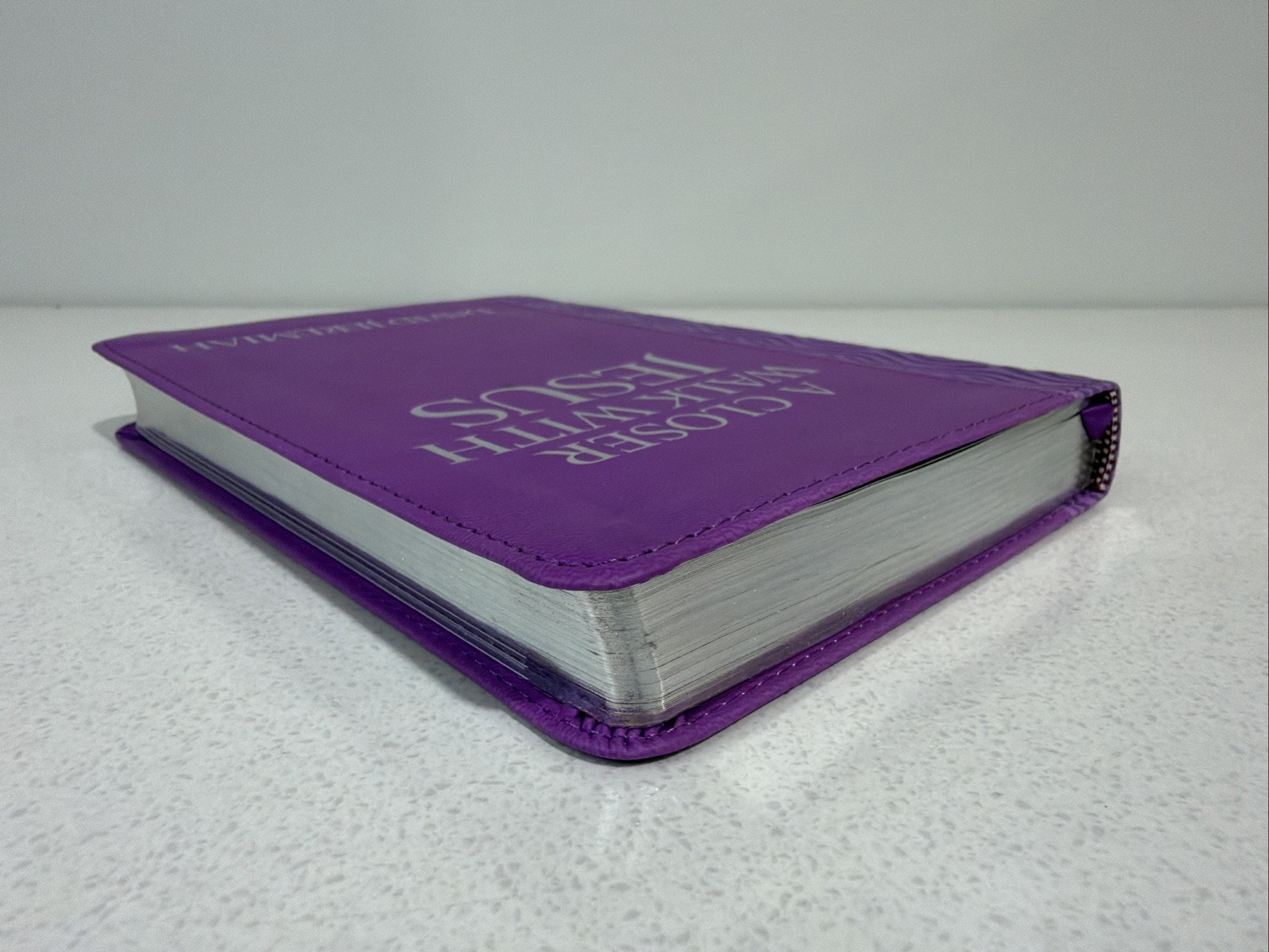 A Closer Walk with Jesus by David Jeremiah – 2025 Purple Faux Leather
