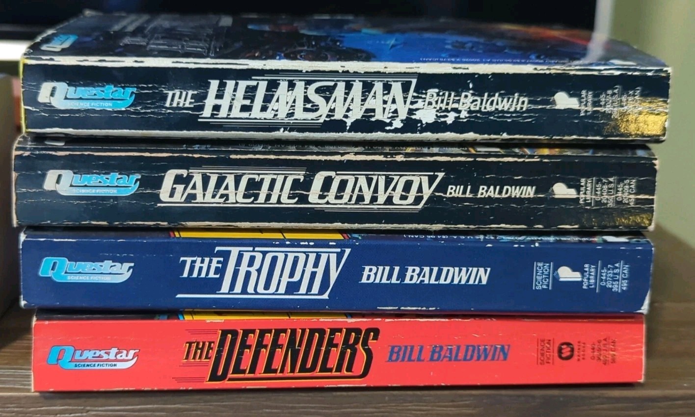The Helmsman 4 book lot by Bill Baldwin. Books #1-3, 5. Military Space Opera
