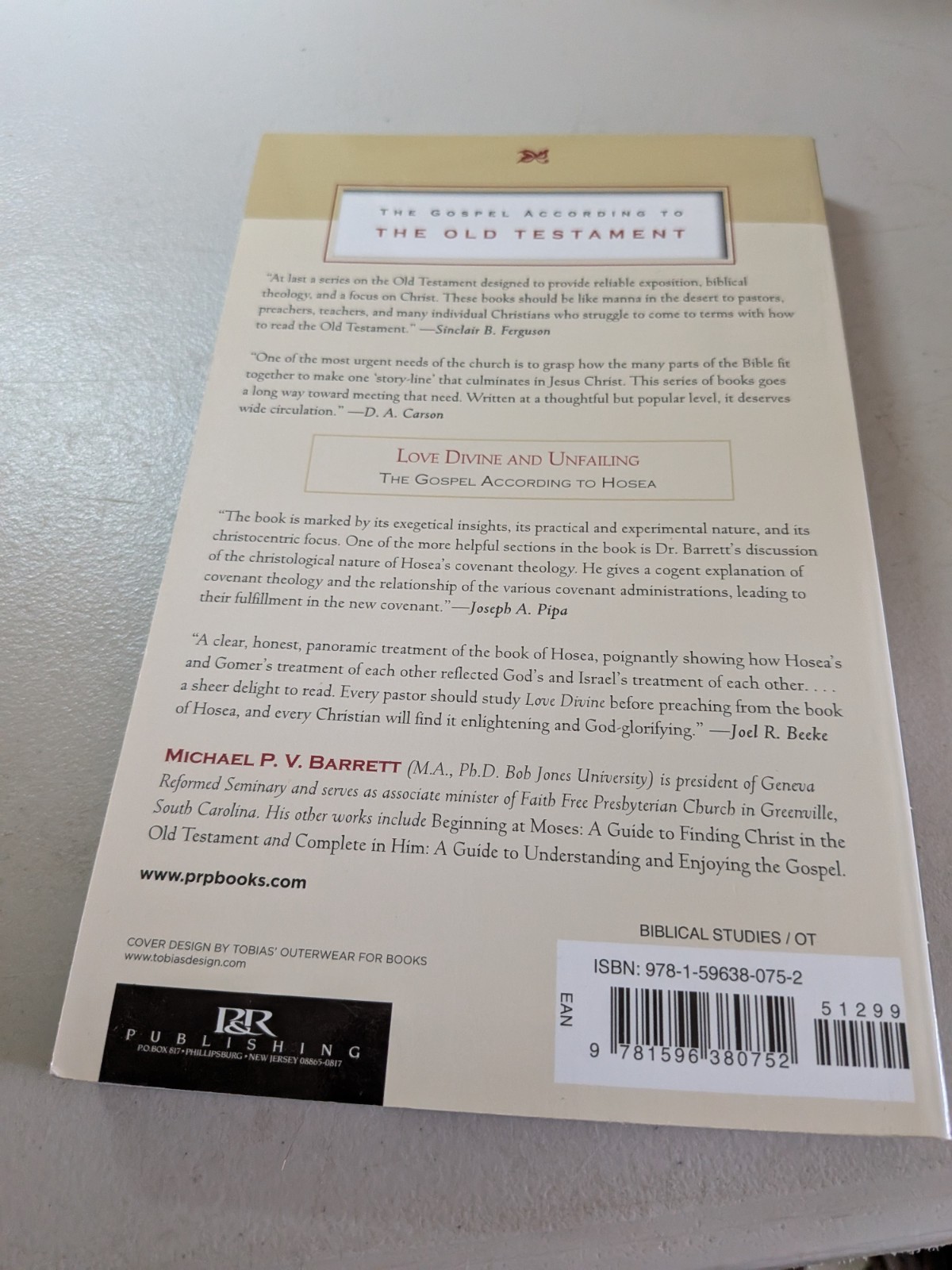 Love Divine and Unfailing: The Gospel Acc to Hosea,P&R, PB, Barrett,Good