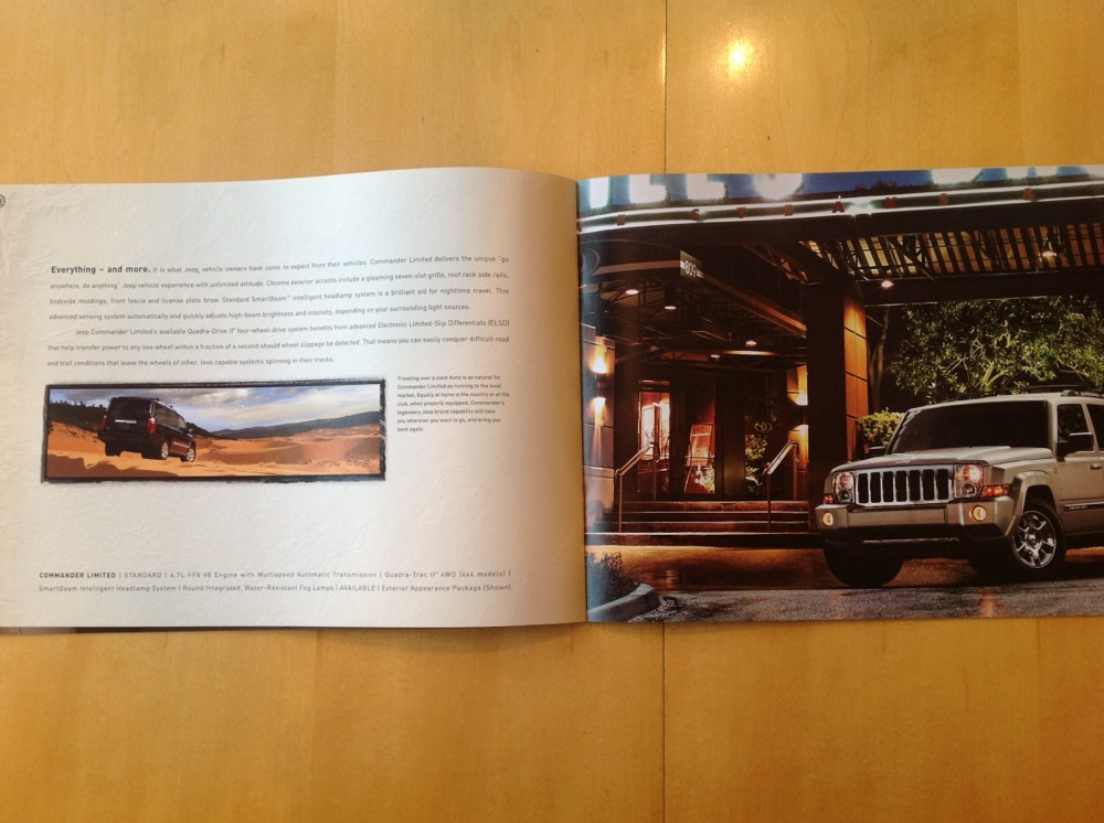 2007 Jeep Commander Limited Quadra 5.7L HEMI V8 4.7L SUV Catalog Brochure Book