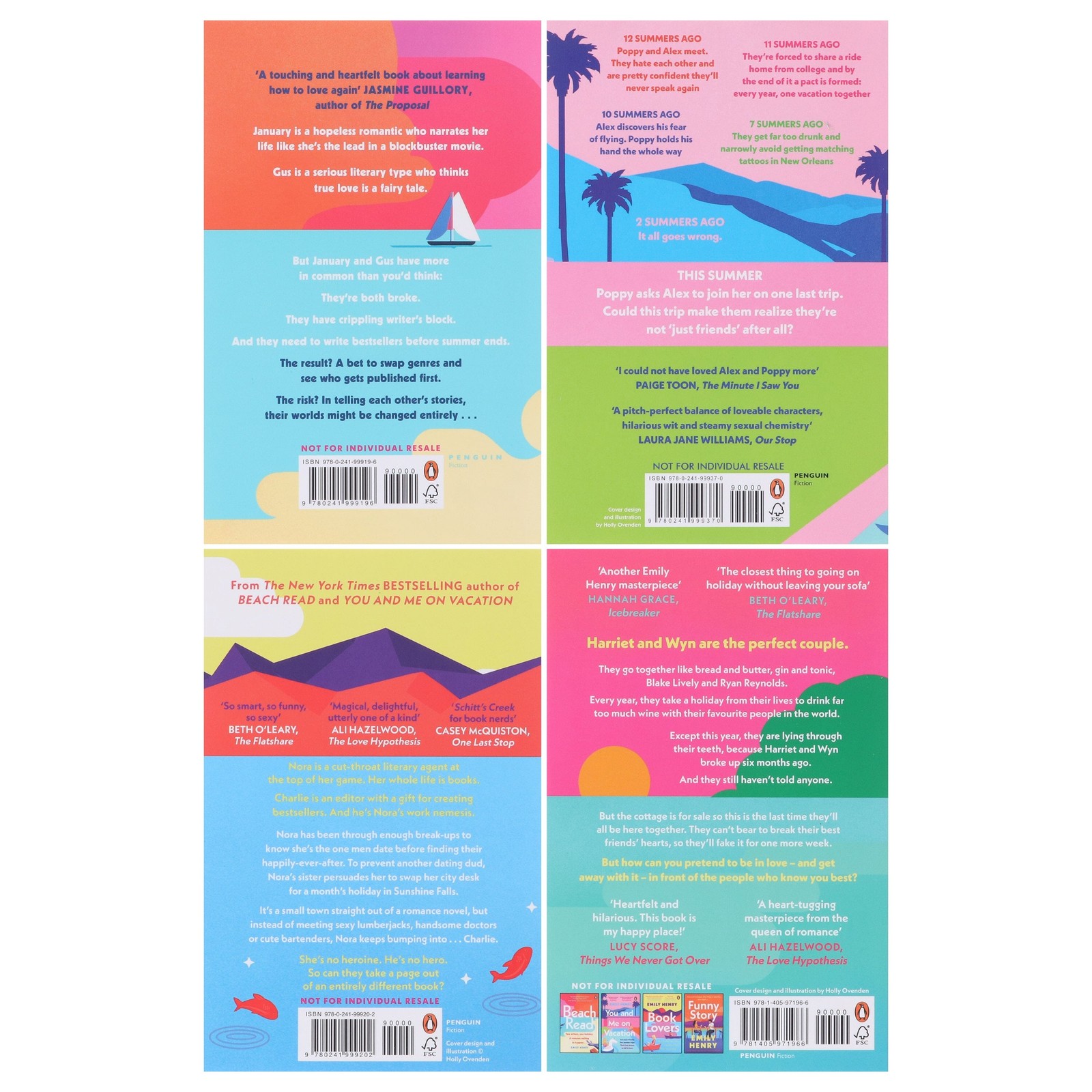 Emily Henry Collection 4 Books Set – Fiction – Paperback