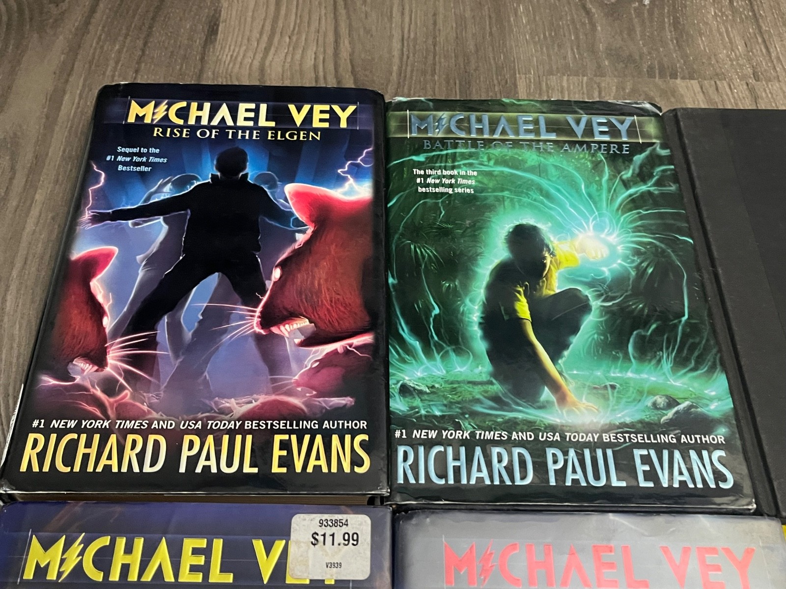 Lot of 6 Michael Vey series Hardcover Dust Jacket 2-7