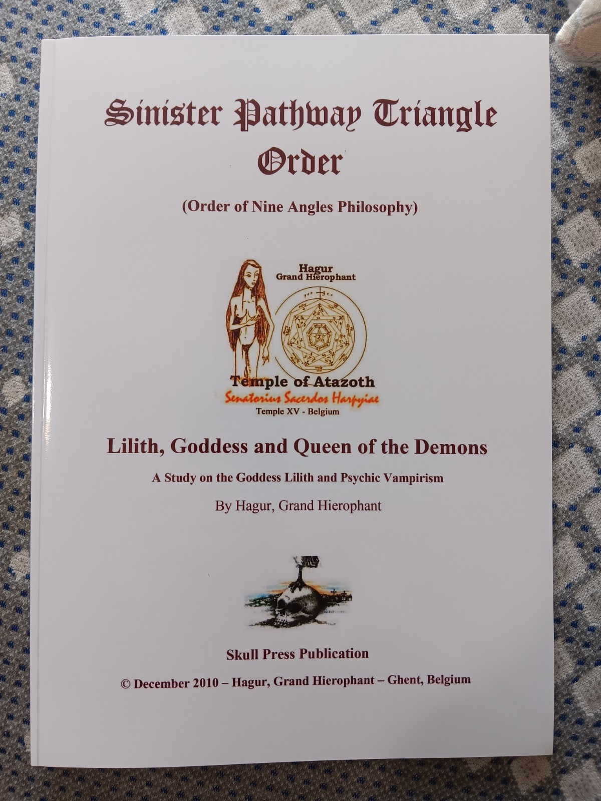 Hagur – Lilith goddess of demons Vampirism order of nine angles Satanism ONA/O9a
