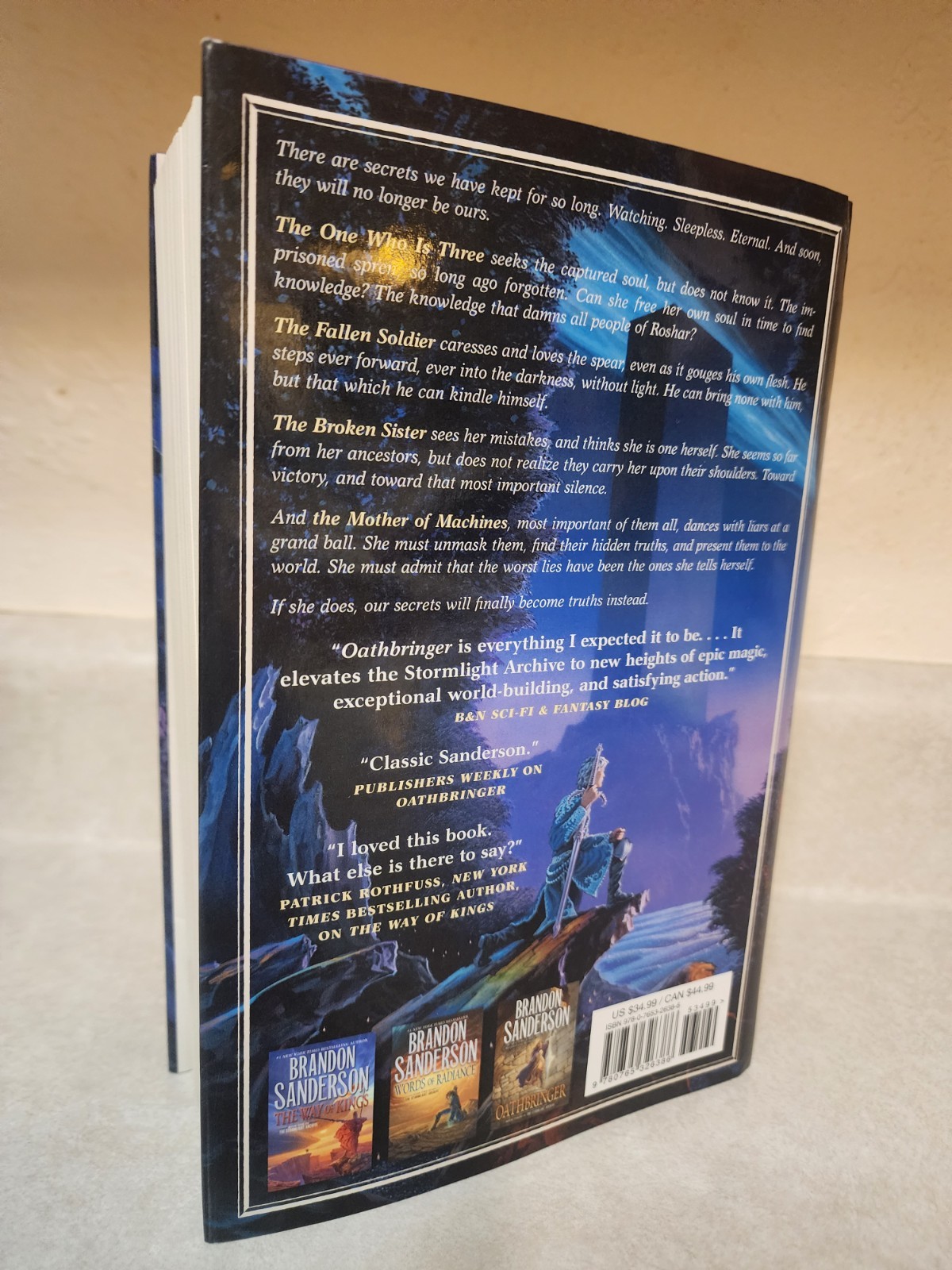 Rhythm of War BK 4 of Stormlight Archive by Brandon Sanderson 2020 HCDJ 1st/1st