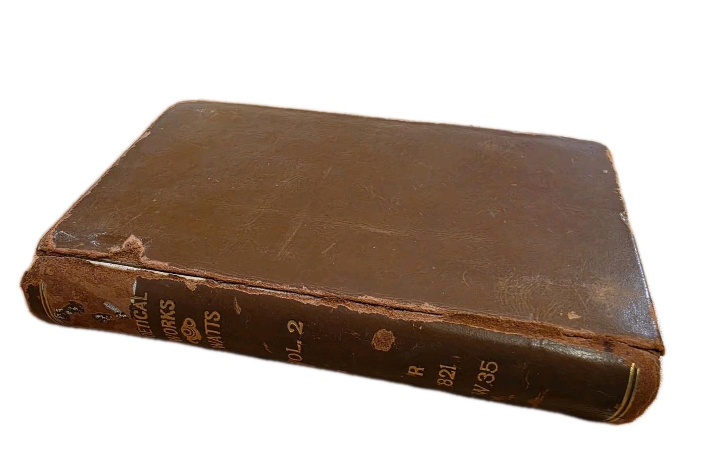 1804 The Poetical Works of Isaac Watts: Volume No. 2 Leather 5.5″ X 4″ Philly