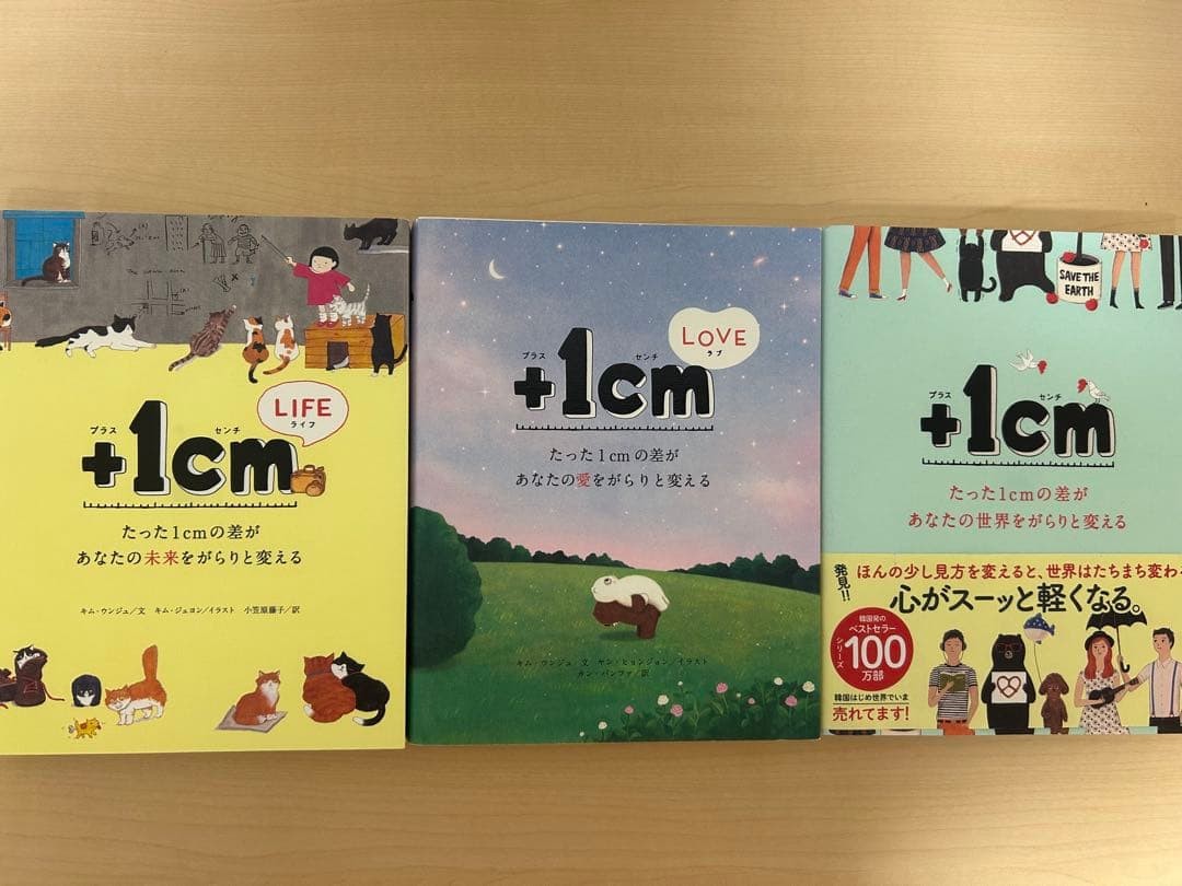Kim Eun-ju +1cm LIFE LOVE Idea Essay Book Set 3 Volumes Japanese Edition