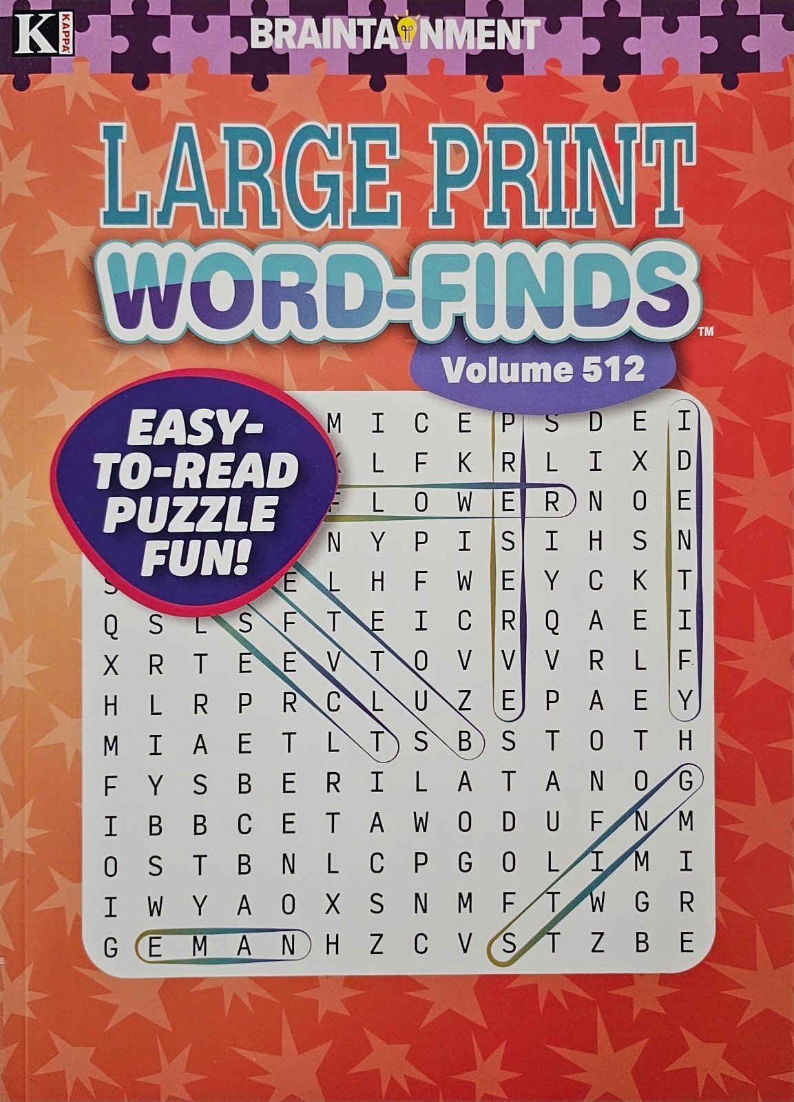 5 New Large Print Word-Finds Puzzle Books Kappa Games Vol #452-512~ Search,Hunt