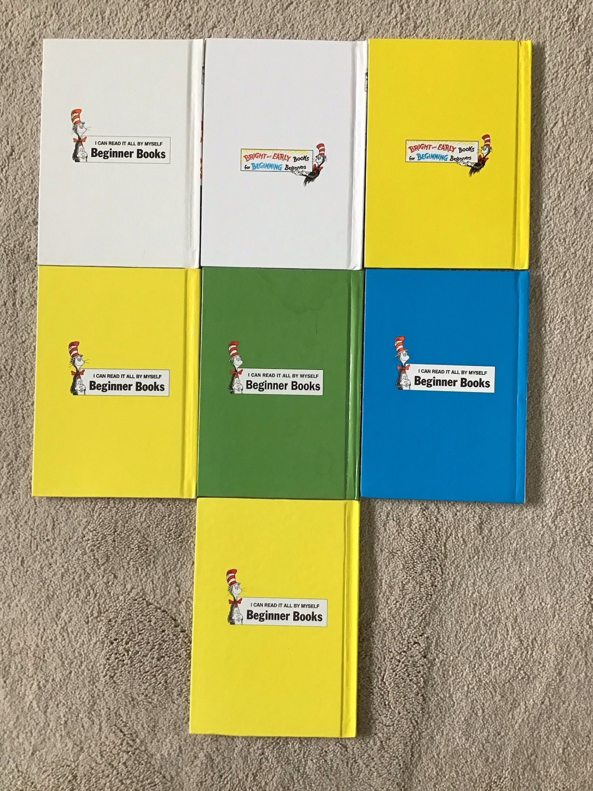 Lot of 7 Hardcover Beginner Books by Dr. Seuss 8 3/4″ x 6 1/4″