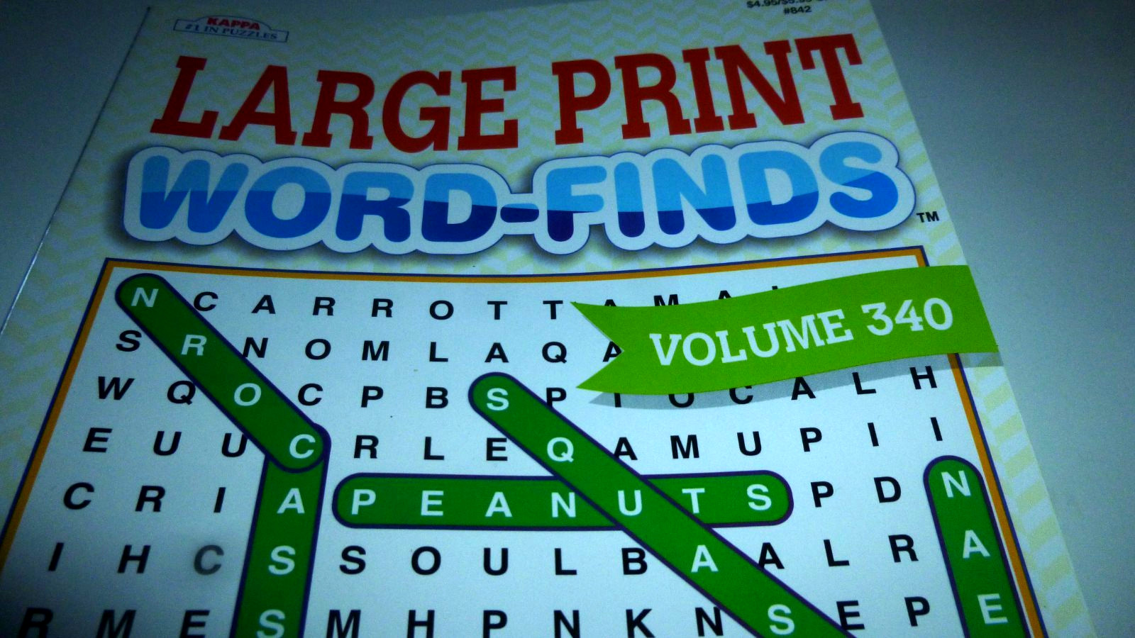 Kappa Large Print Word-Finds Puzzle Book Vol. 340 – 95 Puzzles – Brand New!!