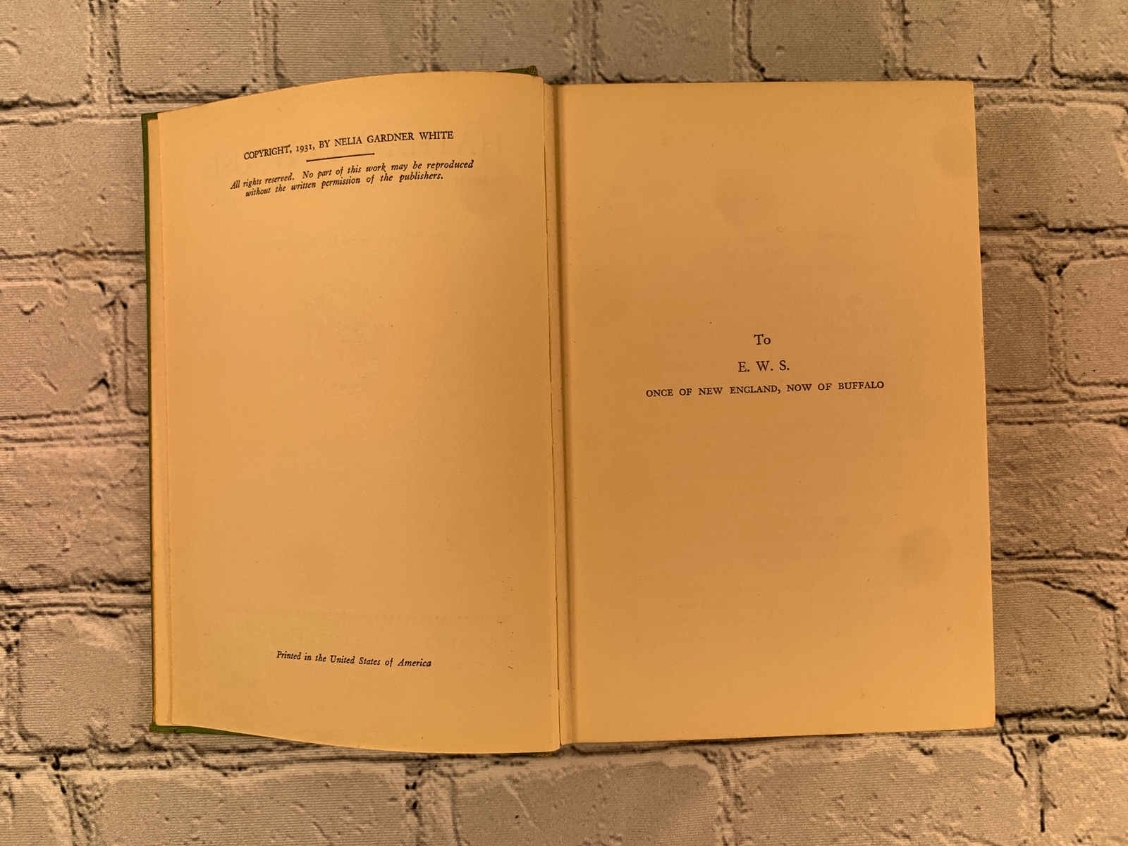 Hathaway House by Nelia Gardner White [1931 · 1st Edition]