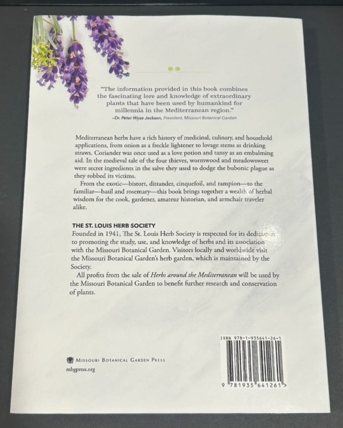 Herbs Around The Mediterranean by St. Louis Herb Society Signed 2023 Paperback