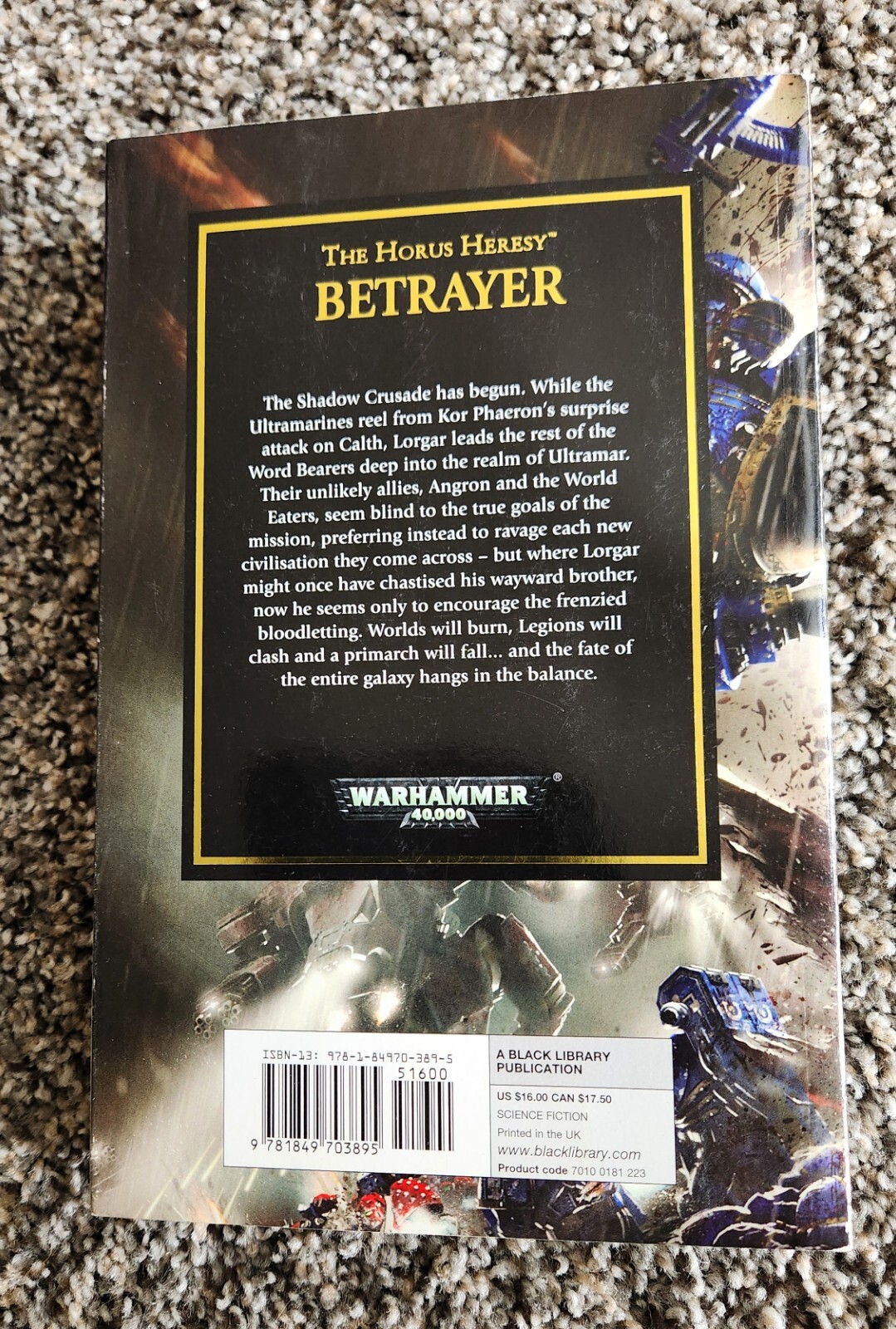 Betrayer, Blood for the Blood God, Warhammer 40k by Aaron Dembski-Bowden