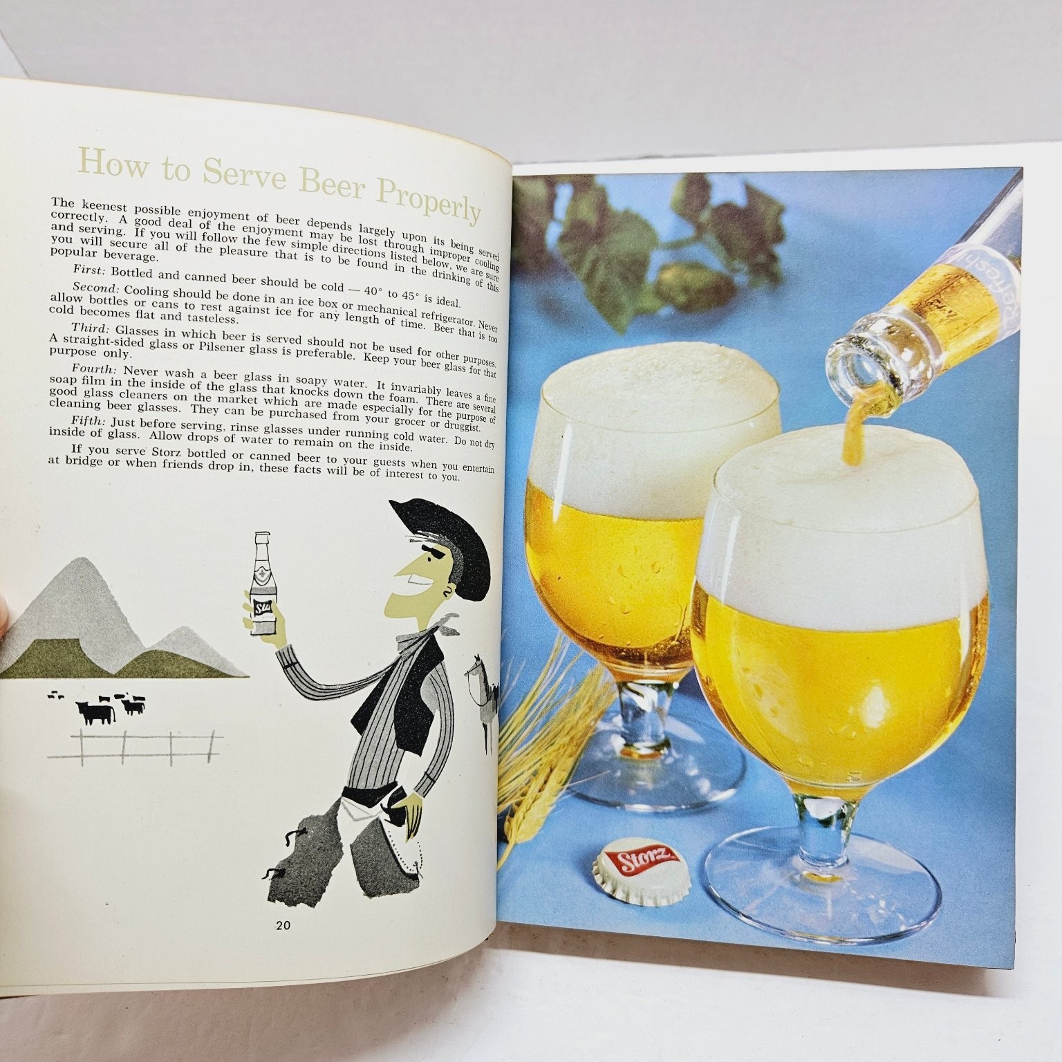 Vintage 1957 Beer/Game/Cuisine Cookbook – The NEW Storz by Arthur C. Storz HC