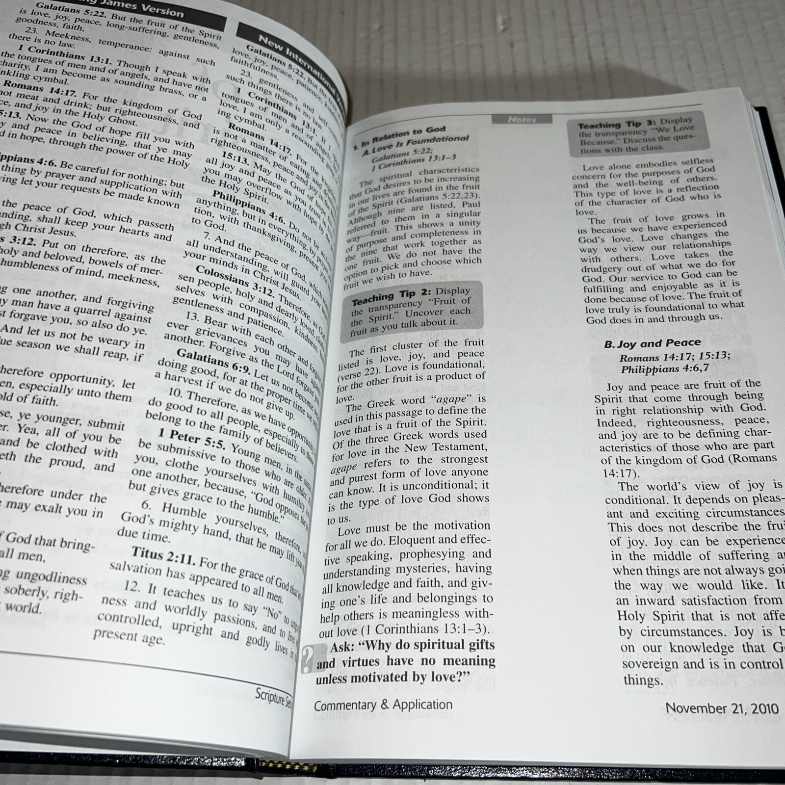 Gospel Publishing House – Bible Studies – Adult Teacher Vol 5: 2010-11