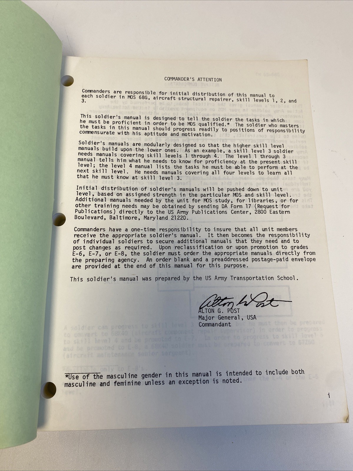 Soldier’s Manual: Aircraft Structural Repairer, MOS 68G, Skill Levels 1/2/3 Army