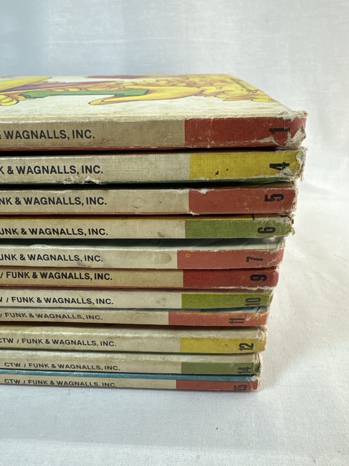 Vintage Sesame Street Library Books Lot 11 Volumes Funk Wagnalls CTW 1970s