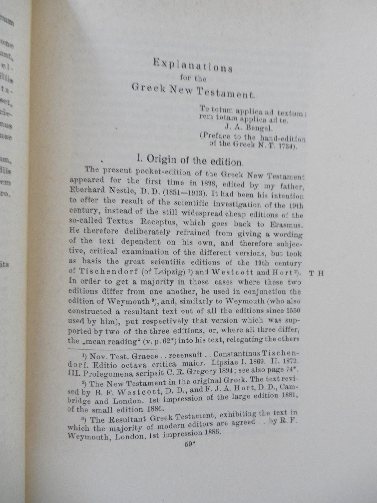 Nestle & Nestle, 21st Edition Novum Testamentum Graece ©1952 HC in LIKE NEW cond