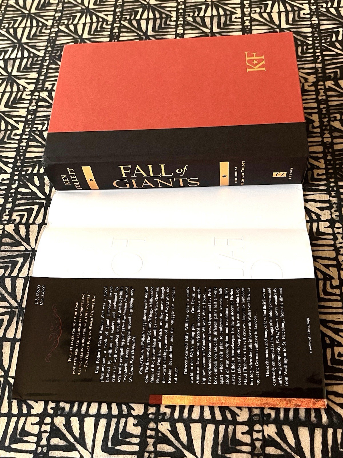 FALL OF GIANTS ~ KEN FOLLETT (2010, Dutton) LIKE NEW First Printing HC/DJ