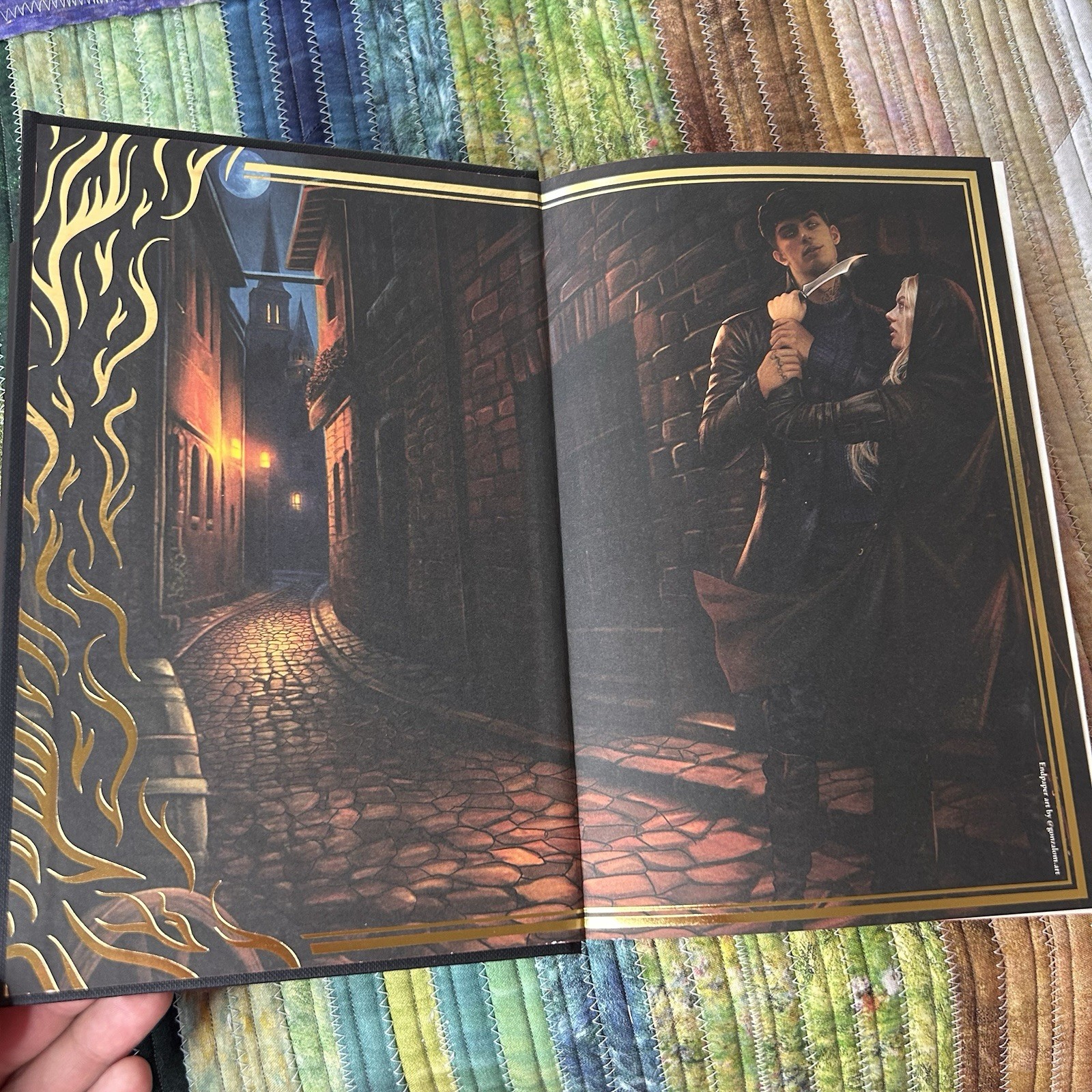 The Dagger and the Flame by Catherine Doyle ~ Fairyloot Signed Sprayed Edges