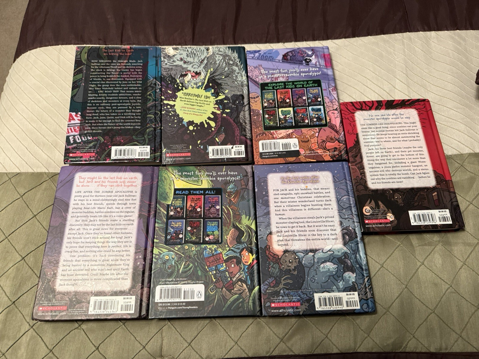 The Last Kids on Earth Book Hardcover LOT SET Of 7 Max Brallier Netflix Series