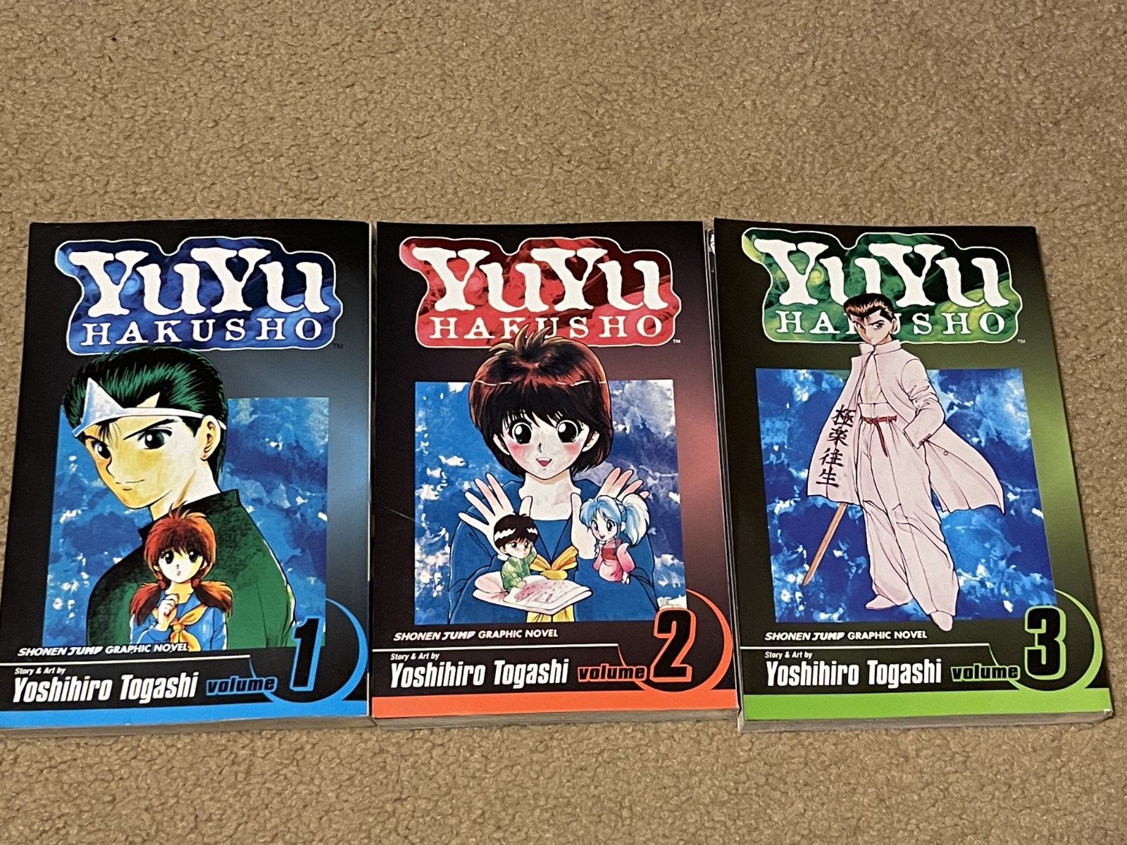 YUYU HAKUSHO Manga Vol 1 2 3 Shonen Jump ENGLISH By Yoshihiro Togashi, 2004