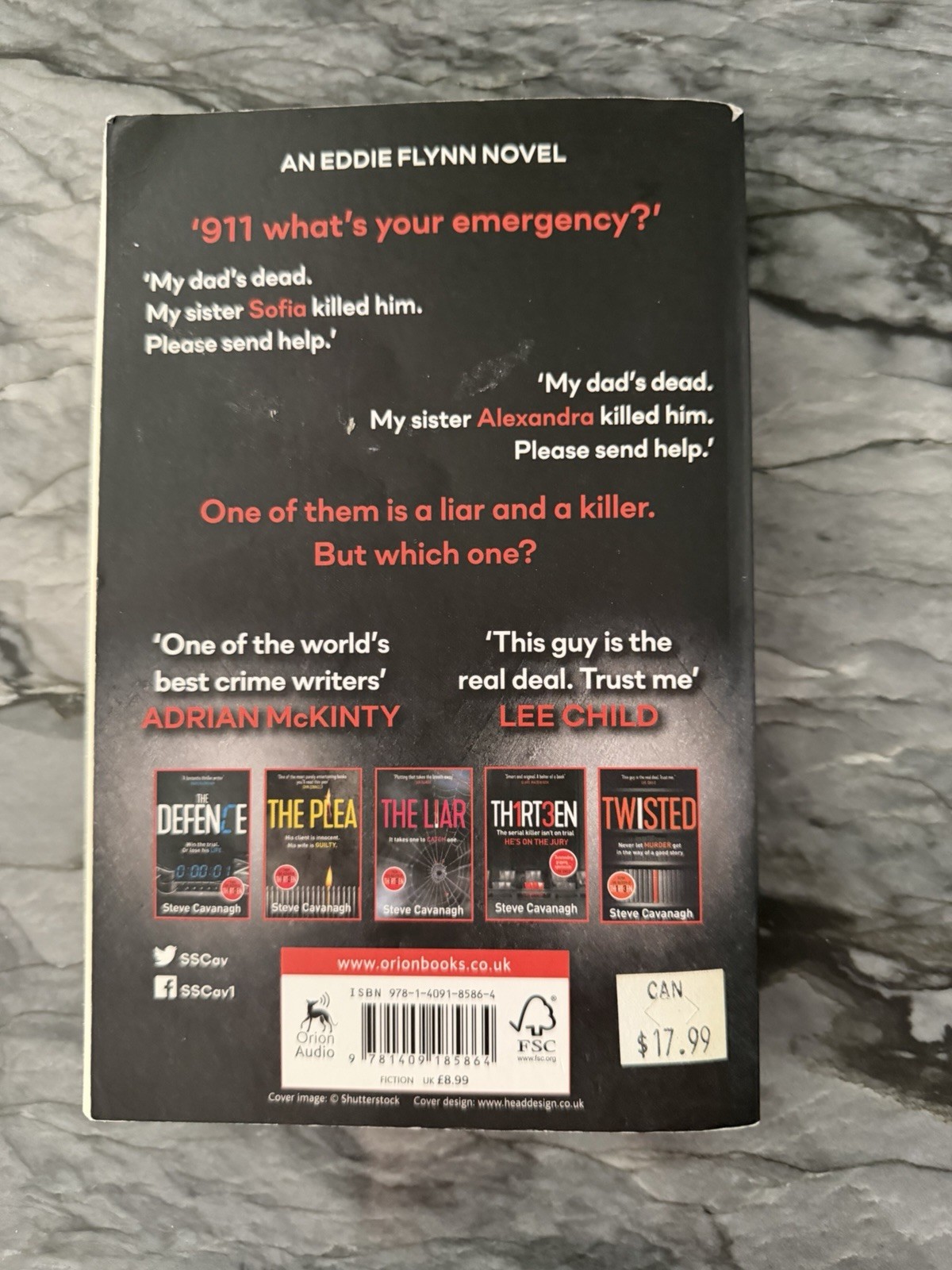 Fifty Fifty a Novel by Steve Cavanagh (2025, Trade Paperback)
