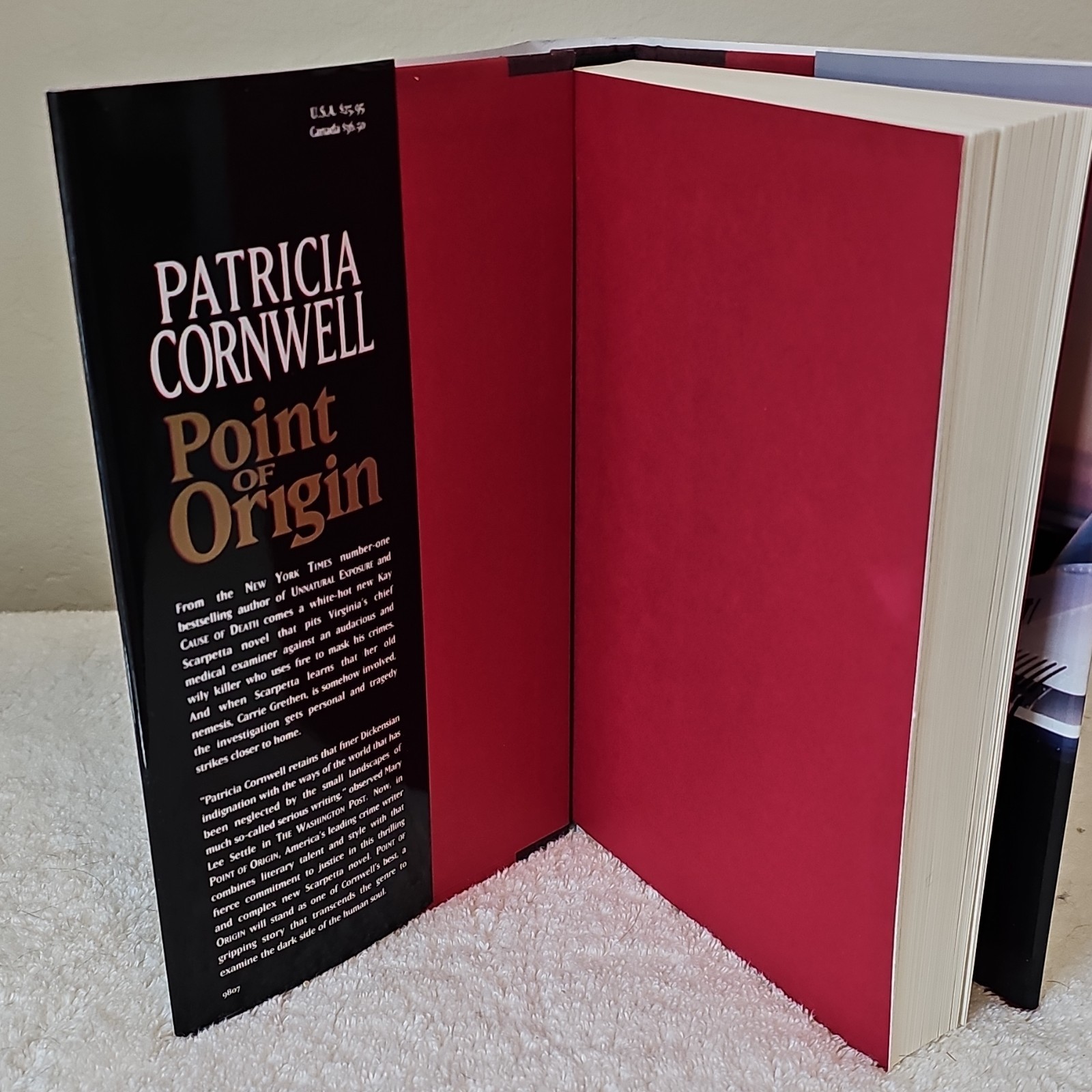 Patricia Cornwell “Point of Origin” Hardcover First Edition 1998 DJ