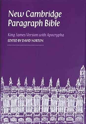 New Cambridge Paragraph Bible with – Hardcover, by Norton David – Very Good b