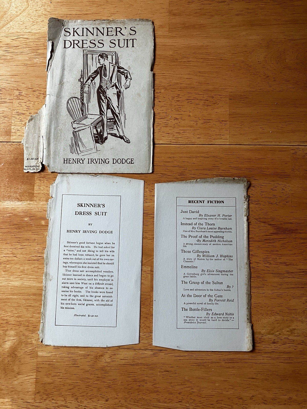 1916 Skinner’s Dress Suit 1st Edition Henry Irving Dodge HC Book w/ Dust Jacket