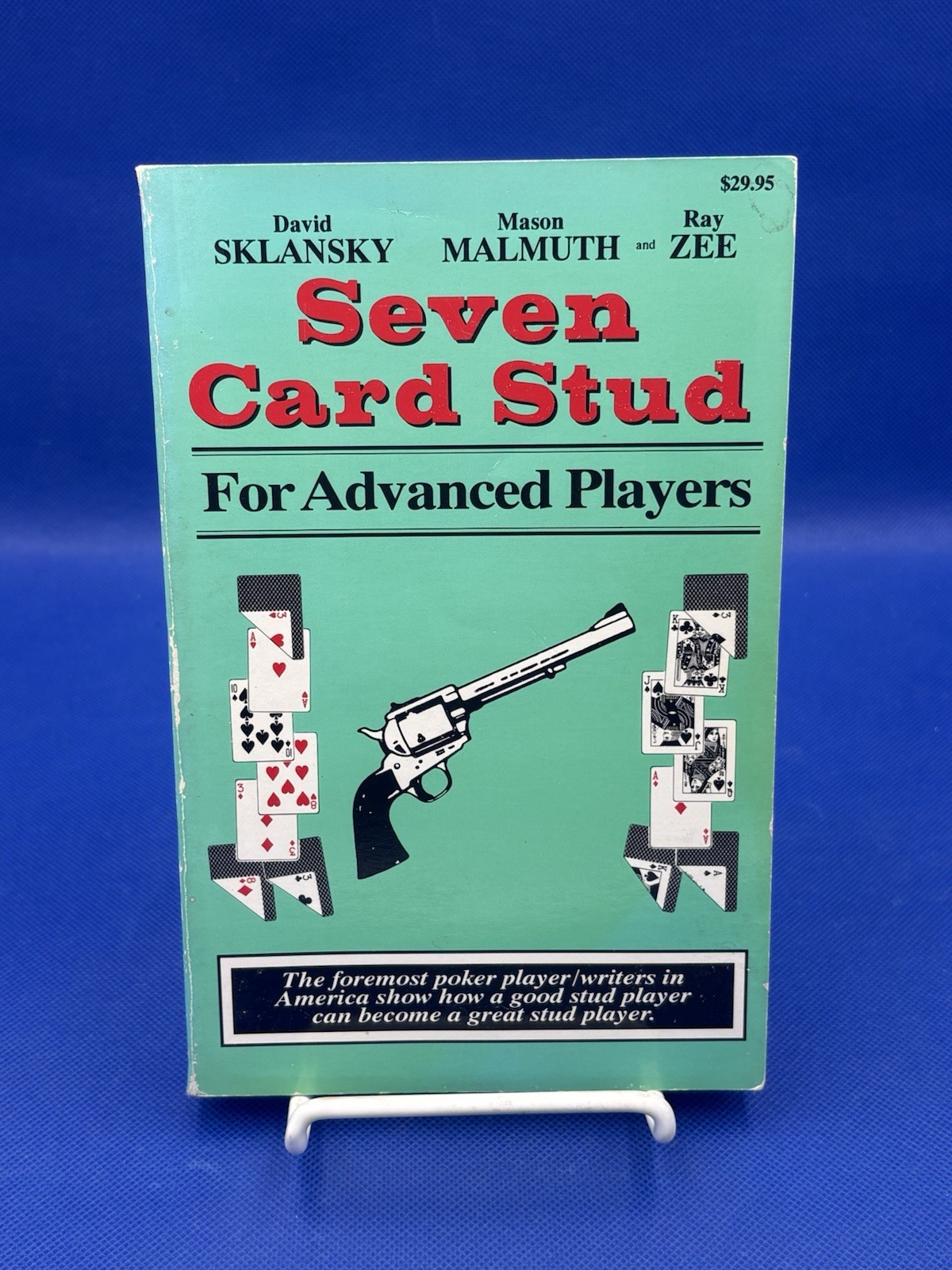 Vintage Rare 7 Card Stud Poker Casino Gambling Paperbacks, 5 Book Lot