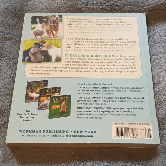 Unlikely Friendships: Dogs Paperback by Jennifer S. Holland, Workman, Pets