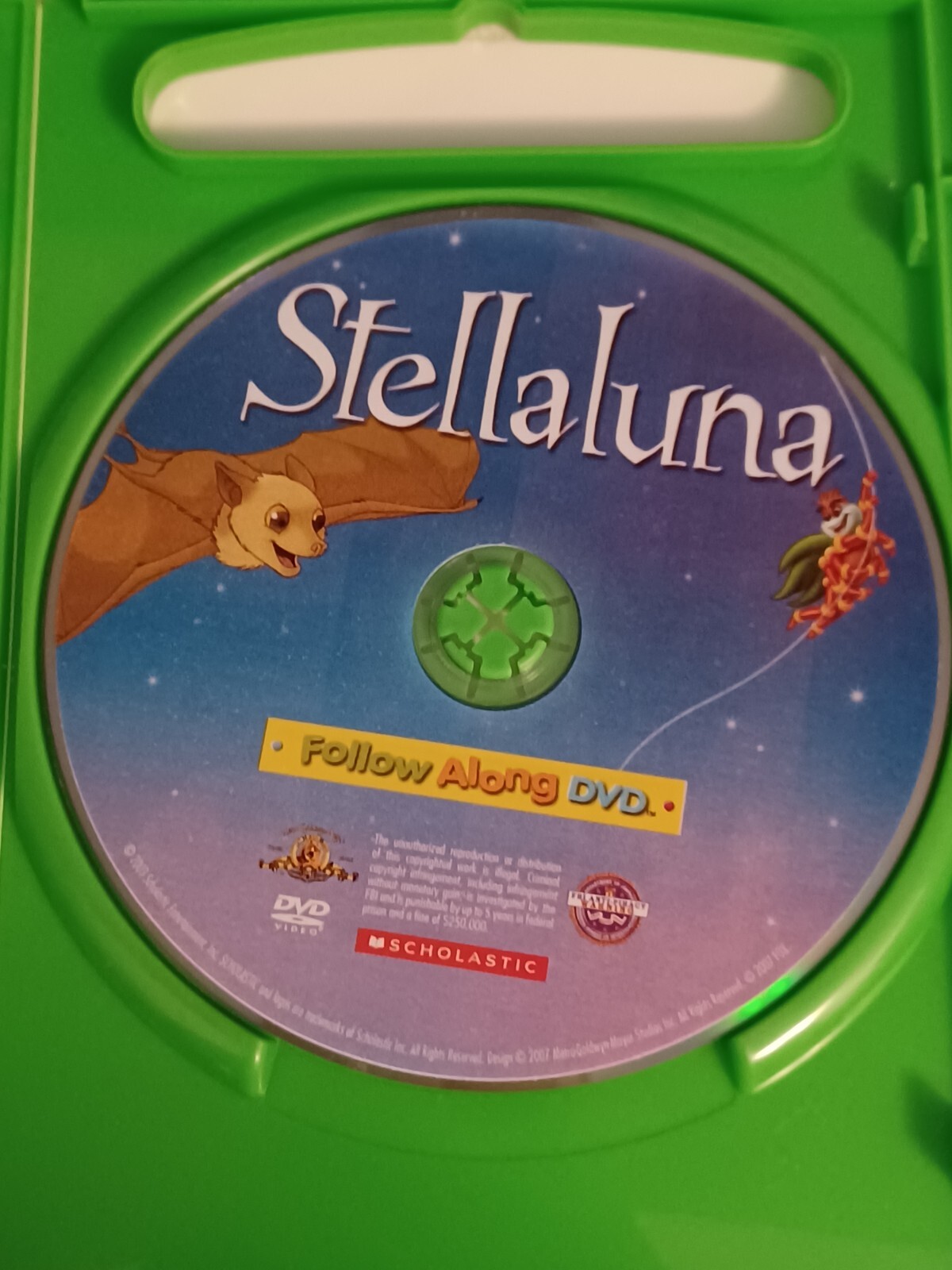 1993 Scholastic Stellaluna Book and 2004 DVD Janell Cannon Lot
