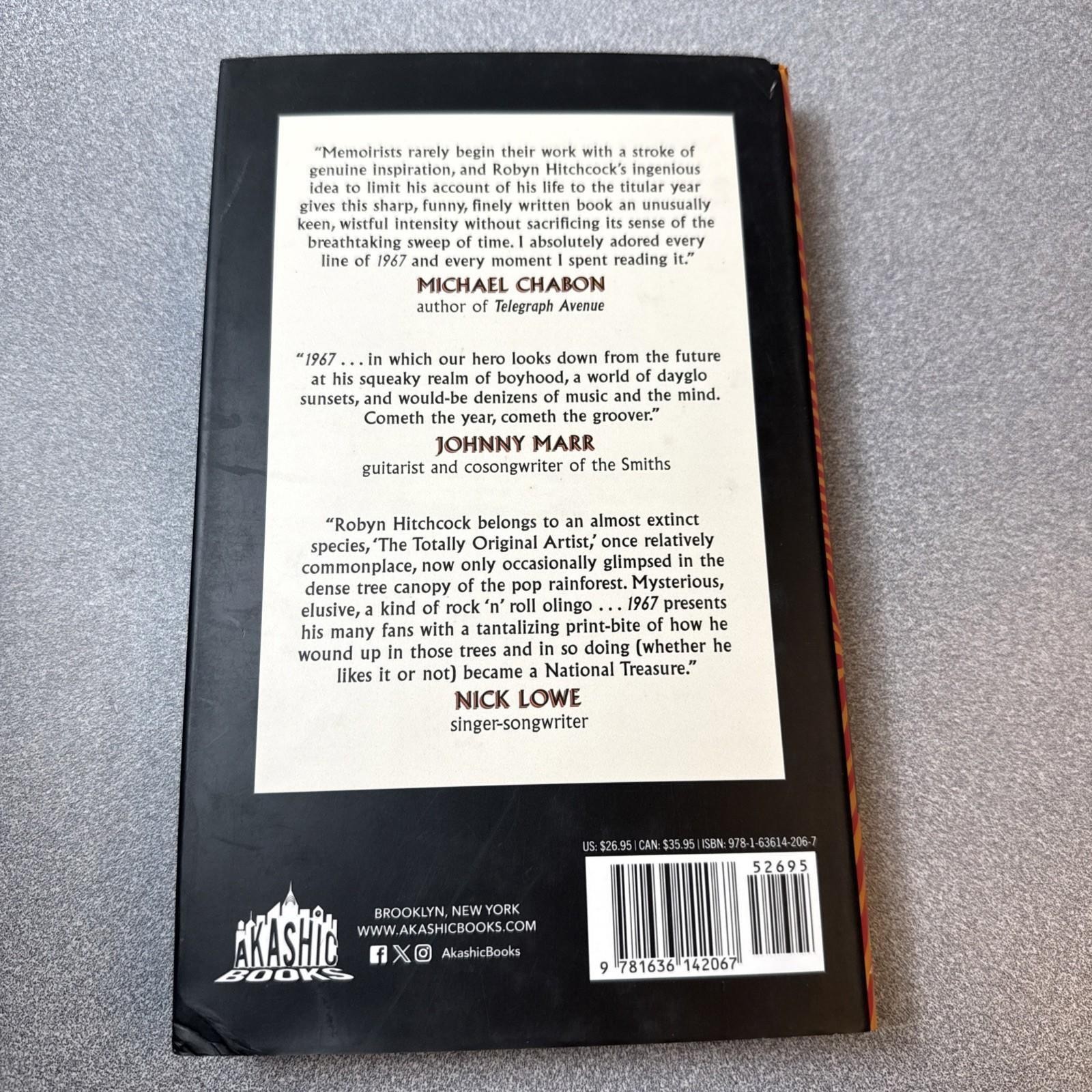 1967 : How I Got There and Why I Never Left by Robyn Hitchcock 1st ed 1st pr HC