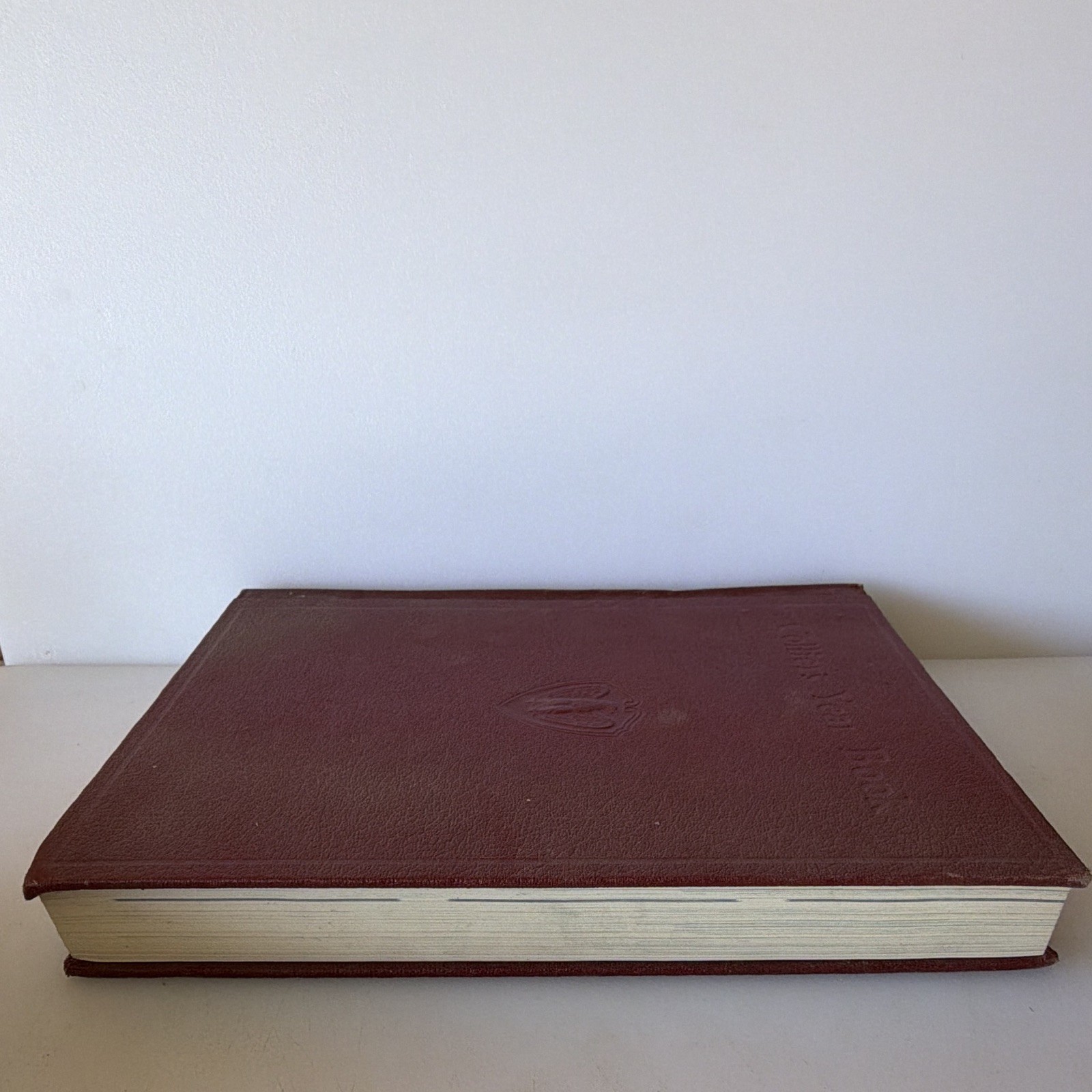 Collier Collier’s Year Book 1956 Hardcover Leather Bound English Reference