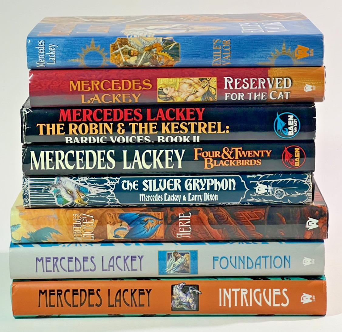 Mercedes Lackey Hardcover Fantasy Book Lot 8 Bardic Voices Collegium Chronicles
