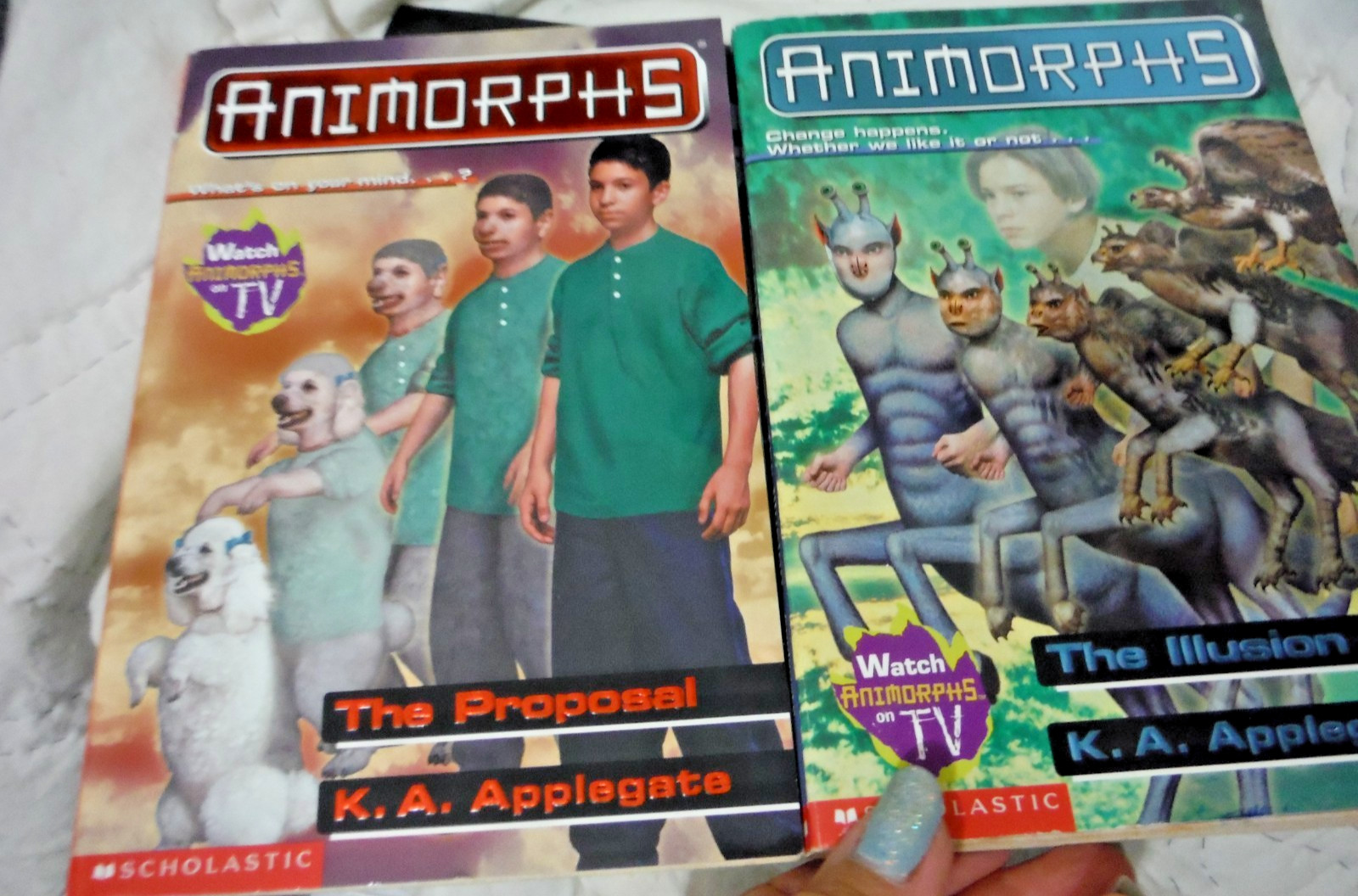 Animorphs Book Lot of 7 Books Vintage HB/PB 1990s Applegate Scholastic