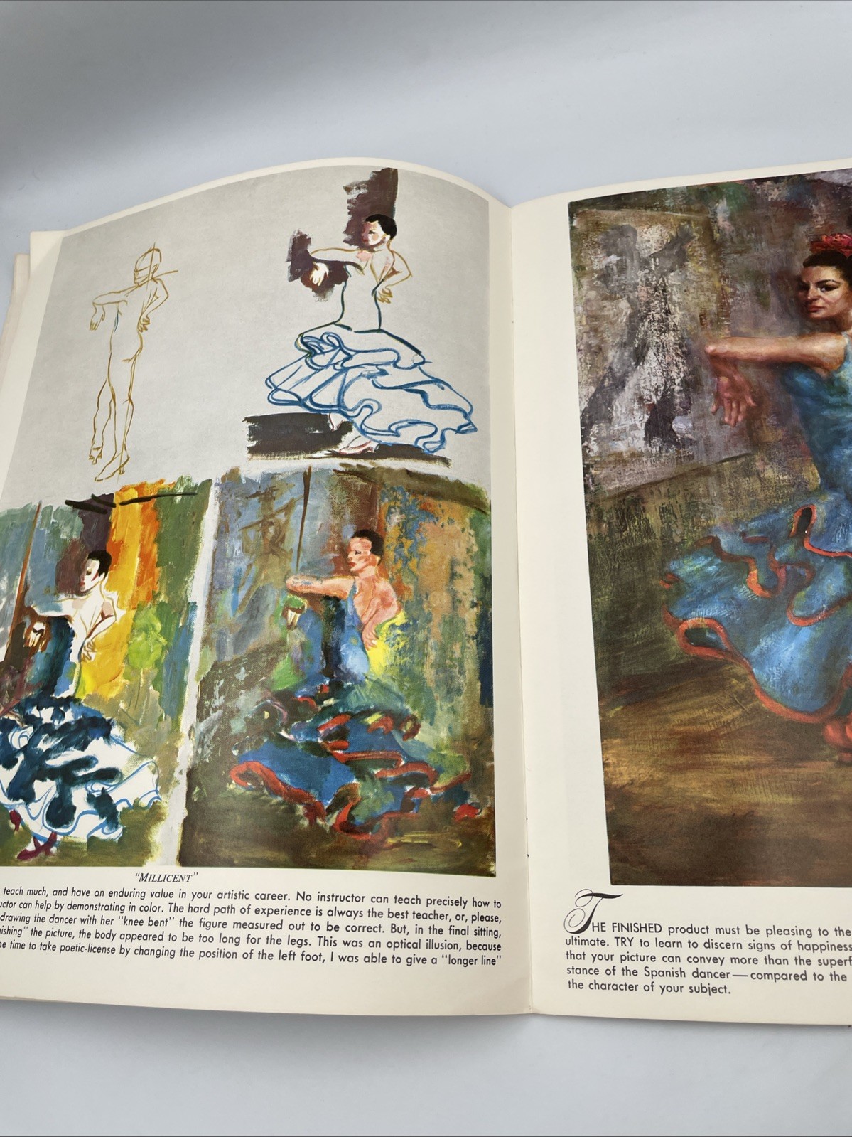2 Vtg Walter T Foster Art Books Dancers in Action+ Faces And Features A20