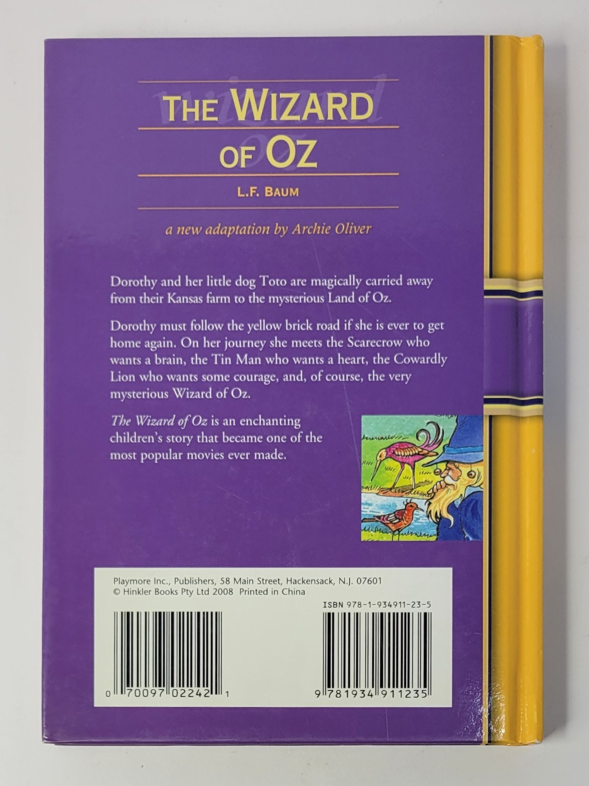 The Wizard of Oz – LF. Baum – Illustrated By Andrew Hopgood 2008 (Hardcover)