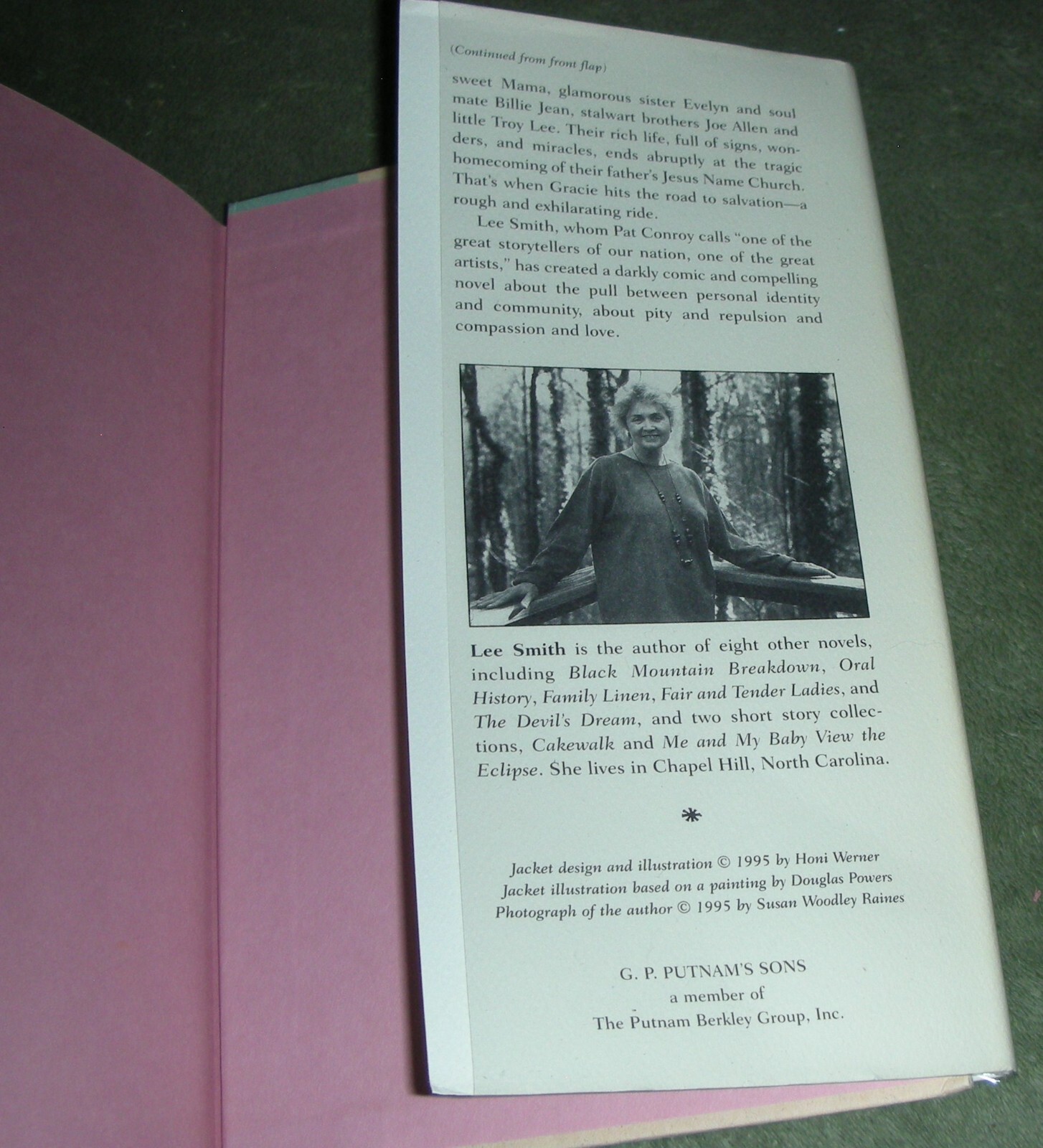 SIGNED ~ SAVING GRACE by Smith, Lee 1995 HC/DJ ~ 1st Edition 1st Print + Cover
