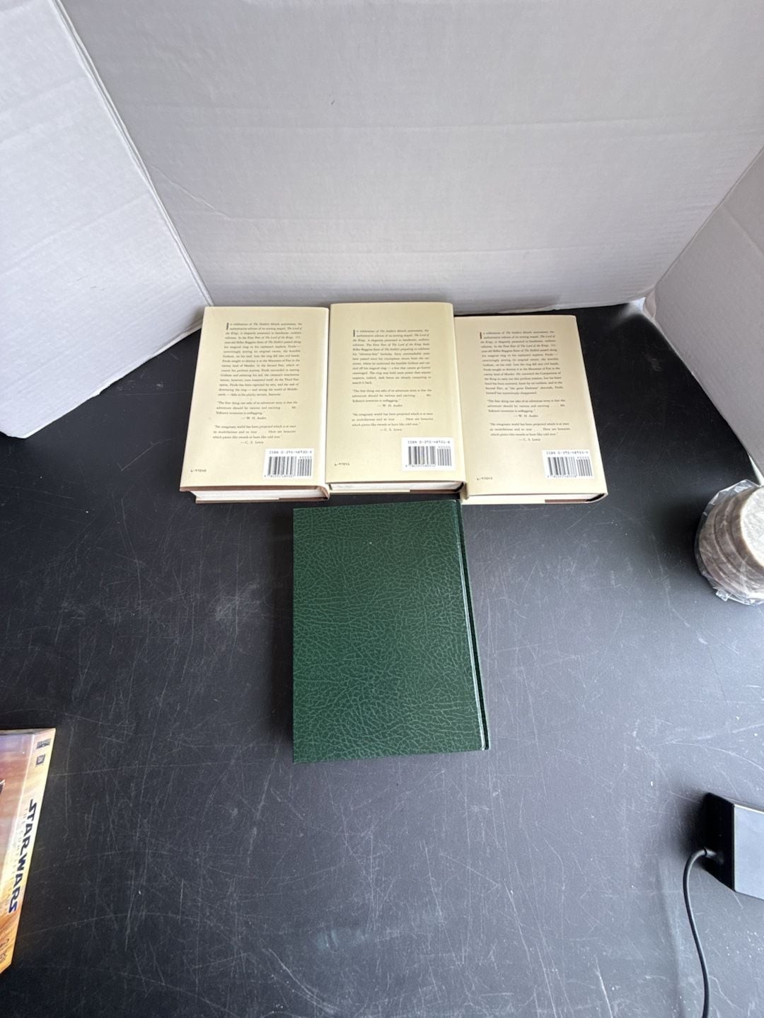 J.R.R. Tolkien The Lord of the Rings Trilogy and The Hobbit 4-Book Hardcover Set